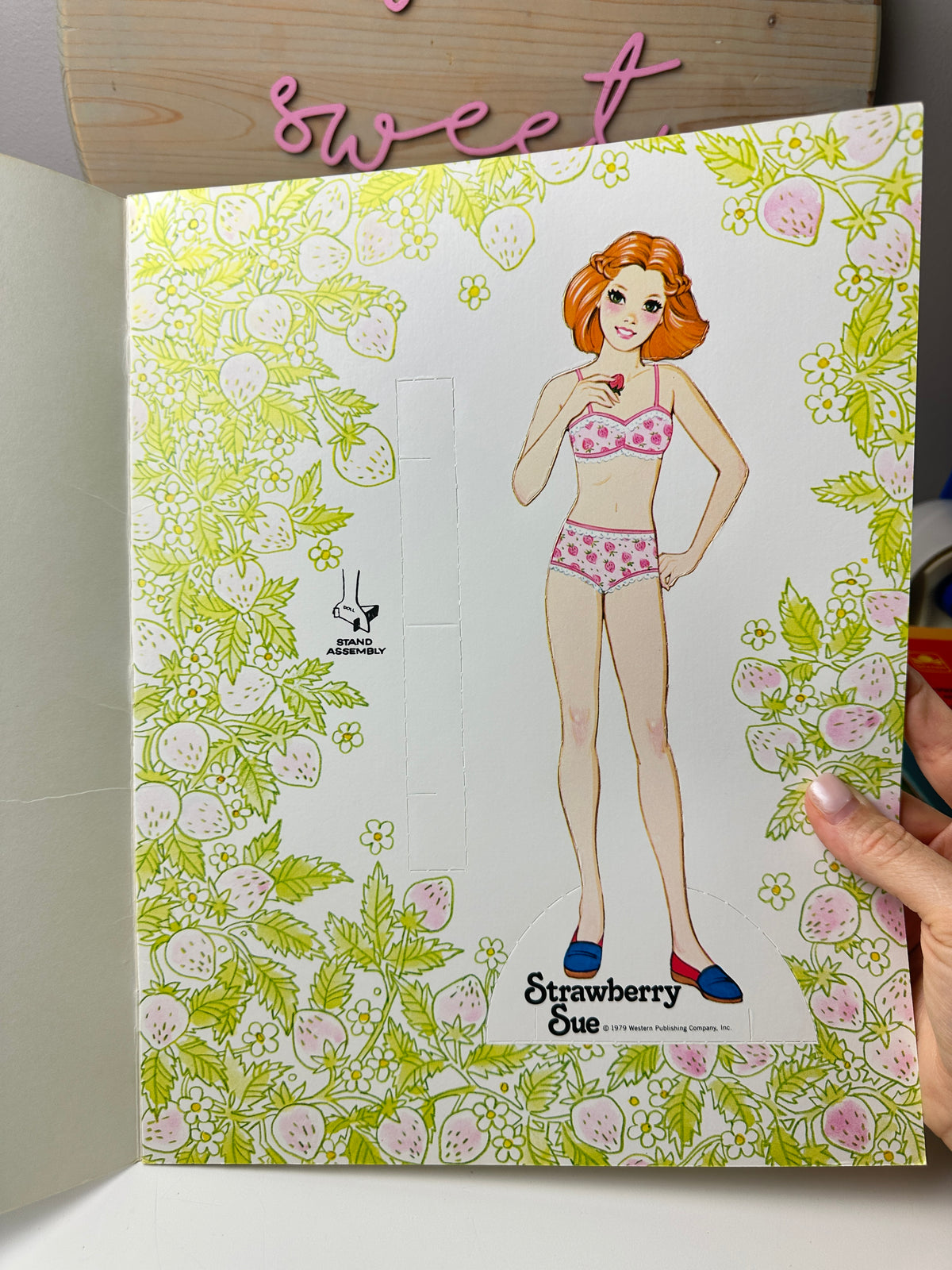 1979 Whitman Strawberry Sue Paperdoll Book Unused