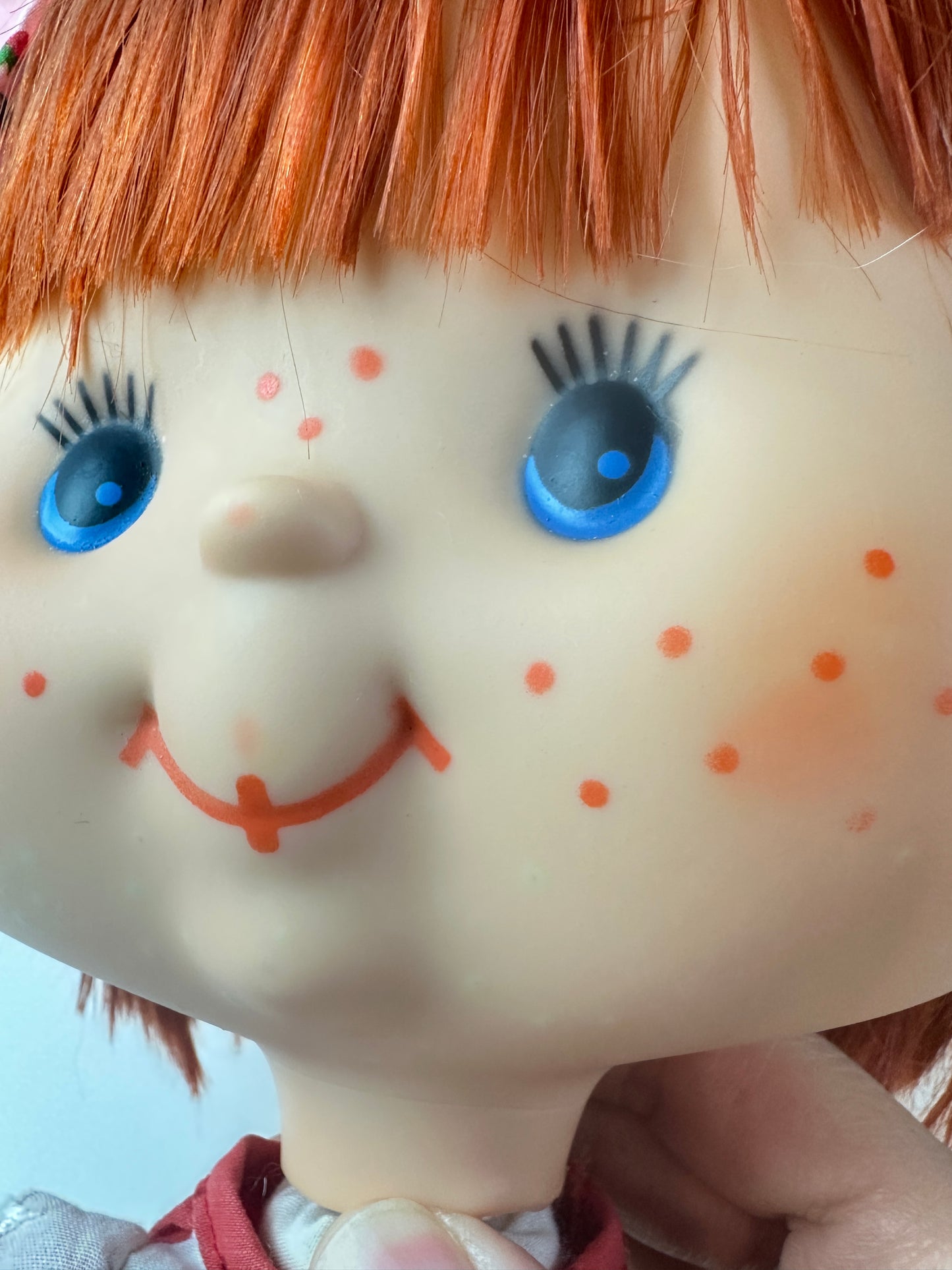 1980 Kenner Strawberry Shortcake Vinyl Face Rag Doll with Thank You Card