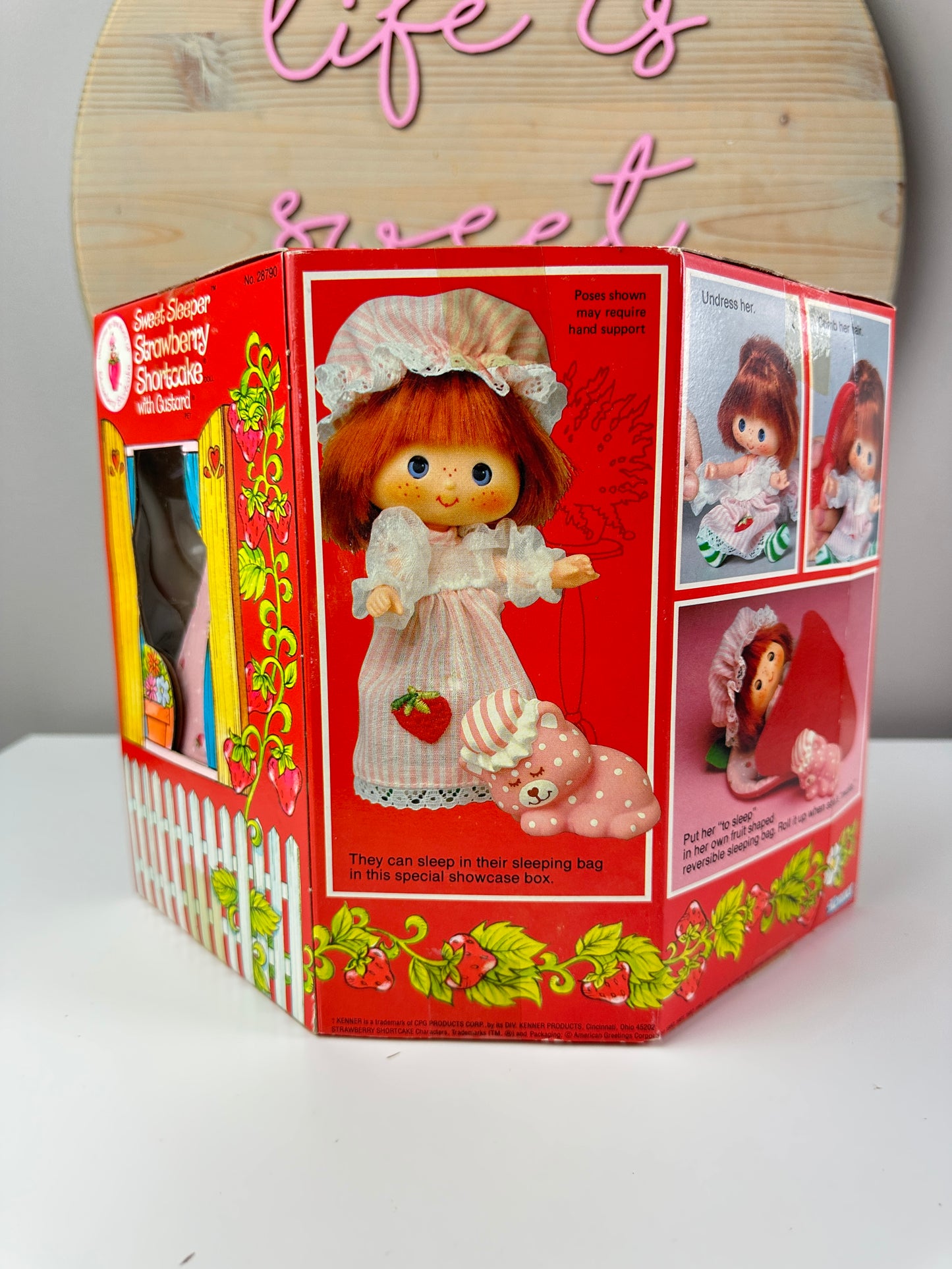 1984 Kenner Strawberry Shortcake Sweet Sleeper Doll NRFB