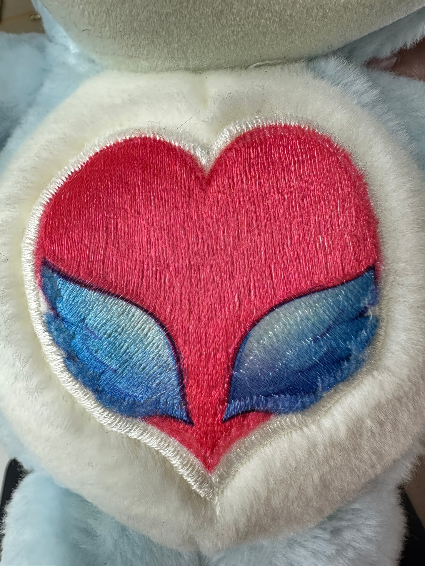 1986 Kenner Care Bear Cousins L'il Swift Heart Cub with Bottle