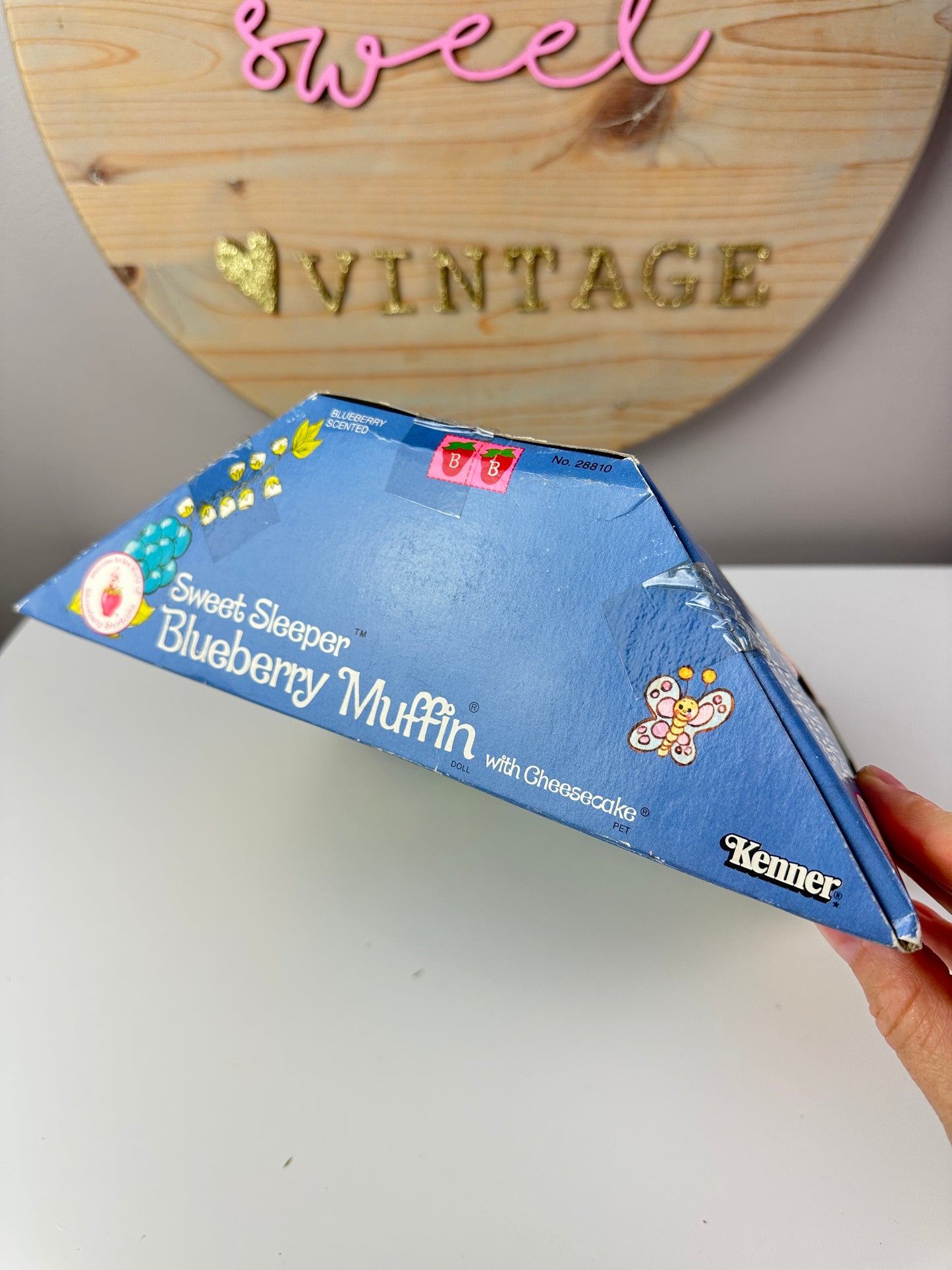 1984 Kenner Strawberry Shortcake Blueberry Muffin Sweet Sleeper Doll NRFB