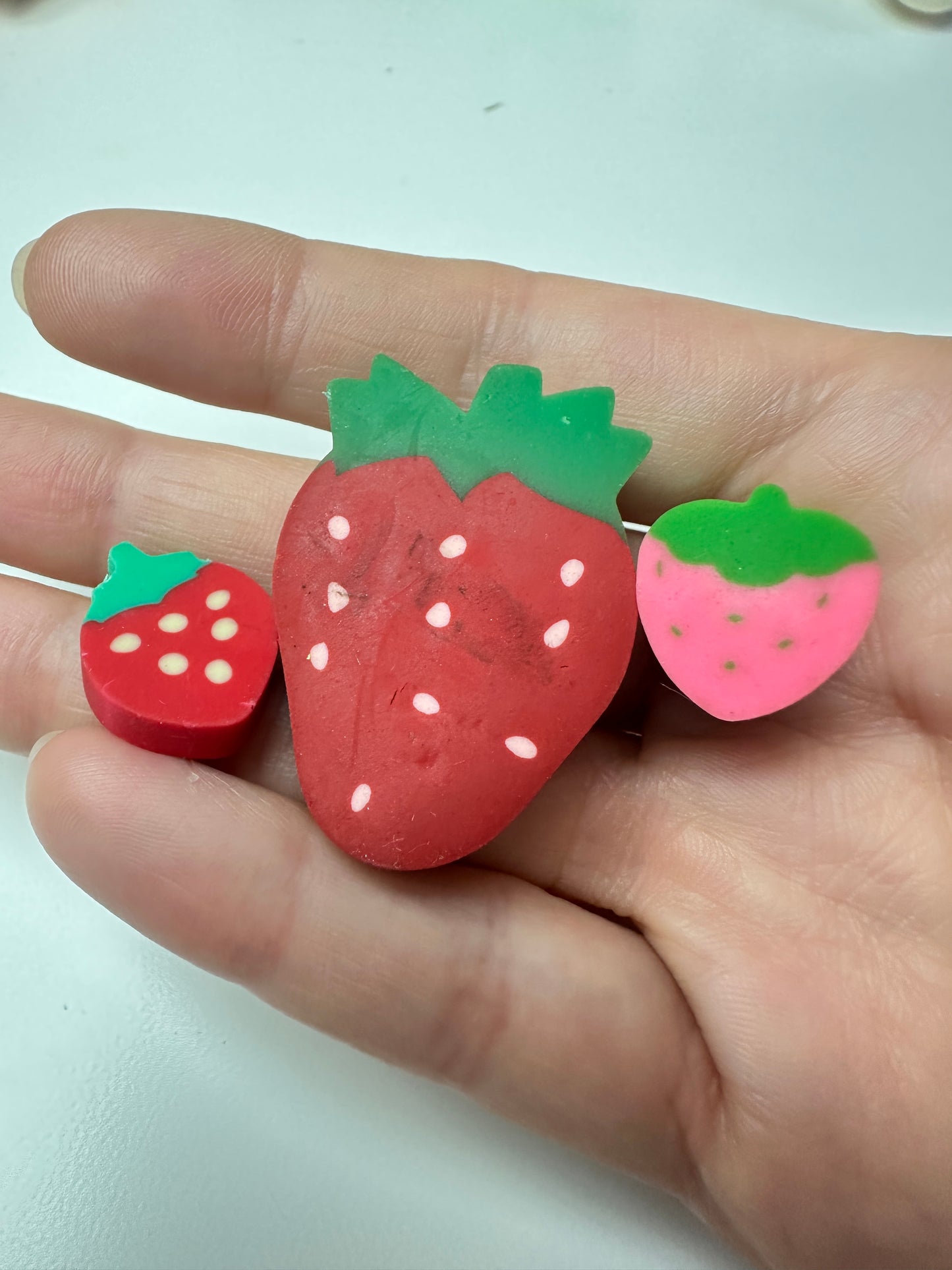 1980s Strawberry Erasers Lot
