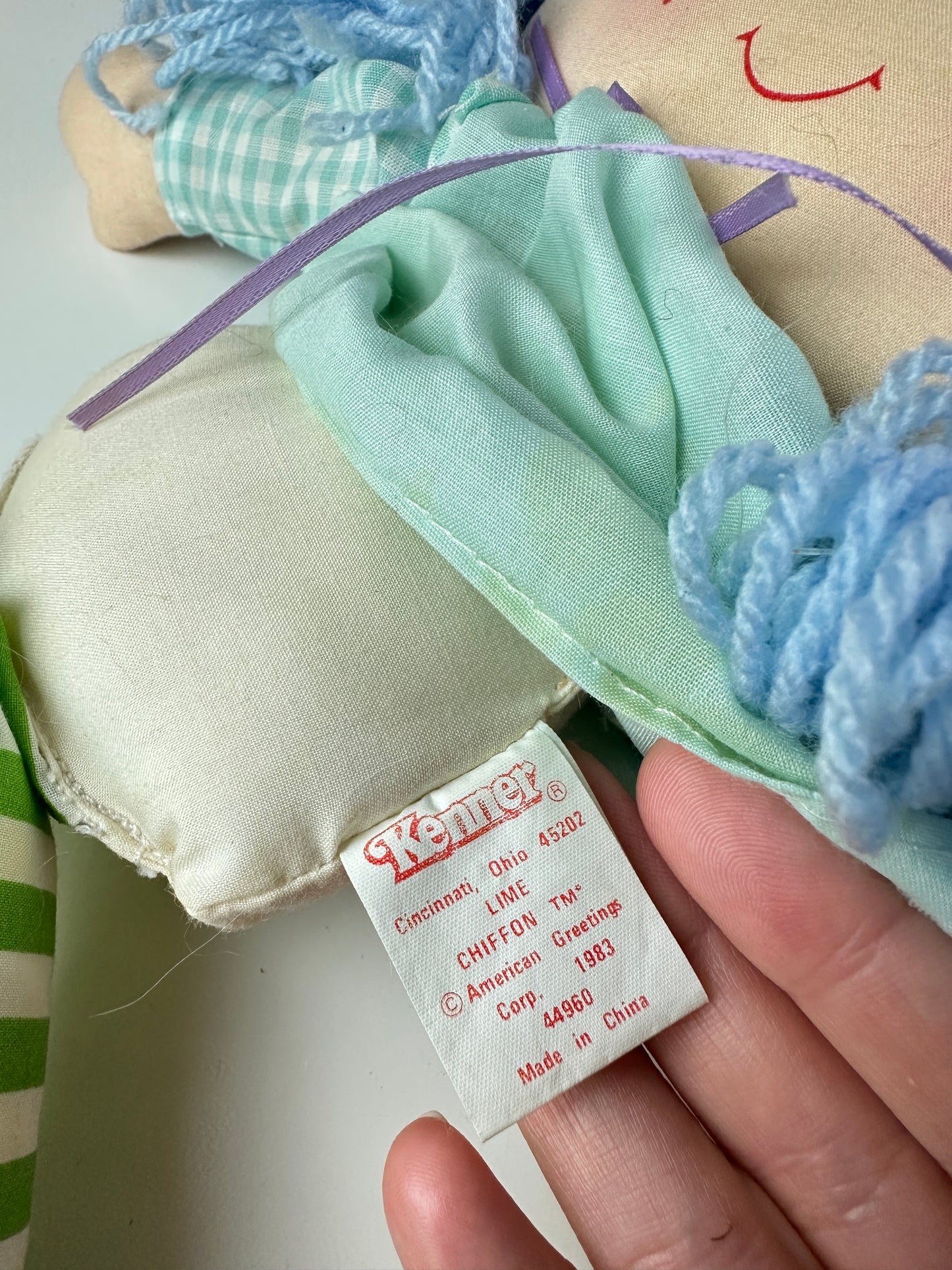 Vintage Custom Strawberry Shortcake Rag Dolls Banana Twirl & Blueberry Muffin (Lot of Two)