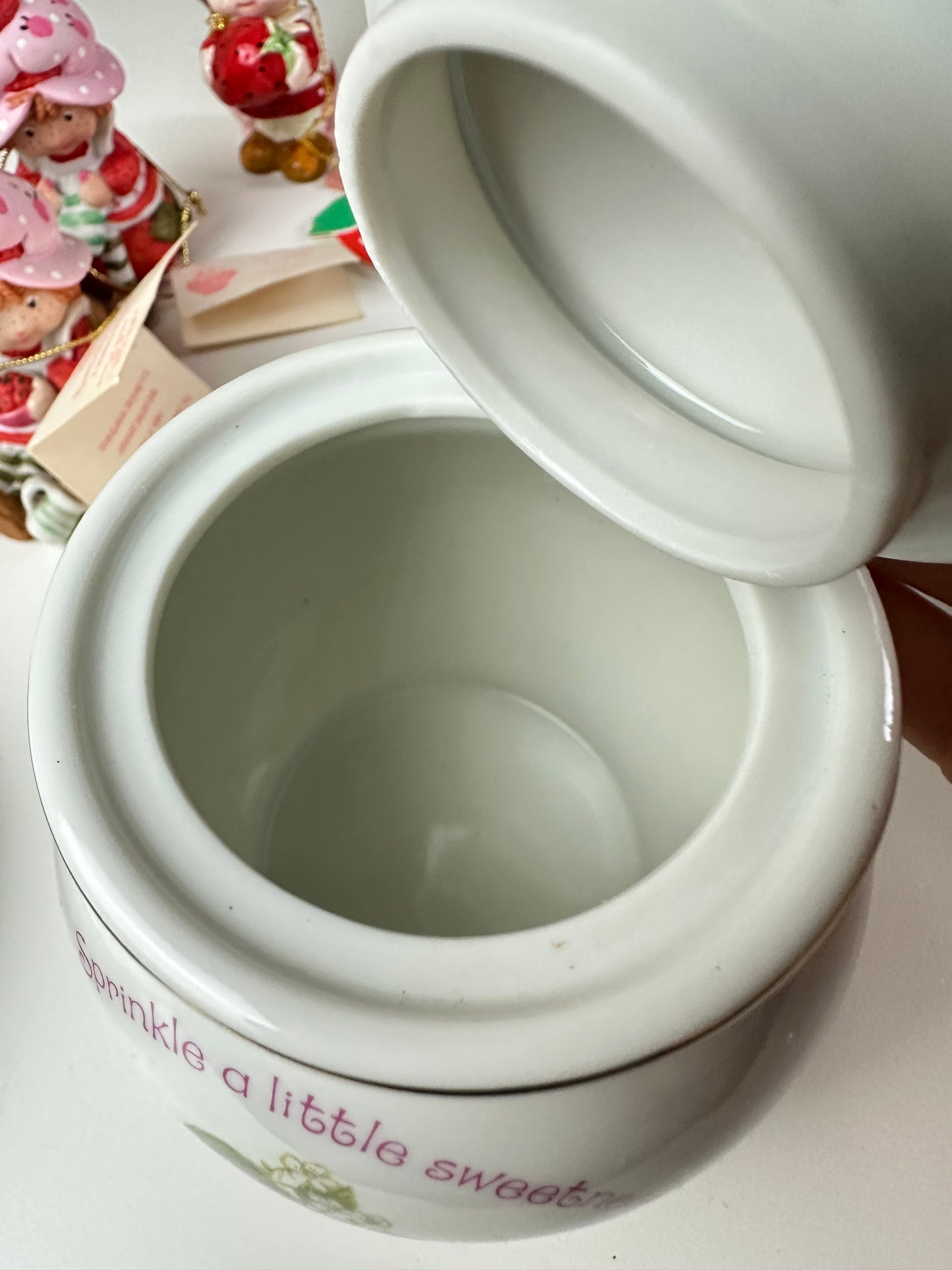 1980s Strawberry Shortcake Designer's Collection Fine Porcelain Sugar