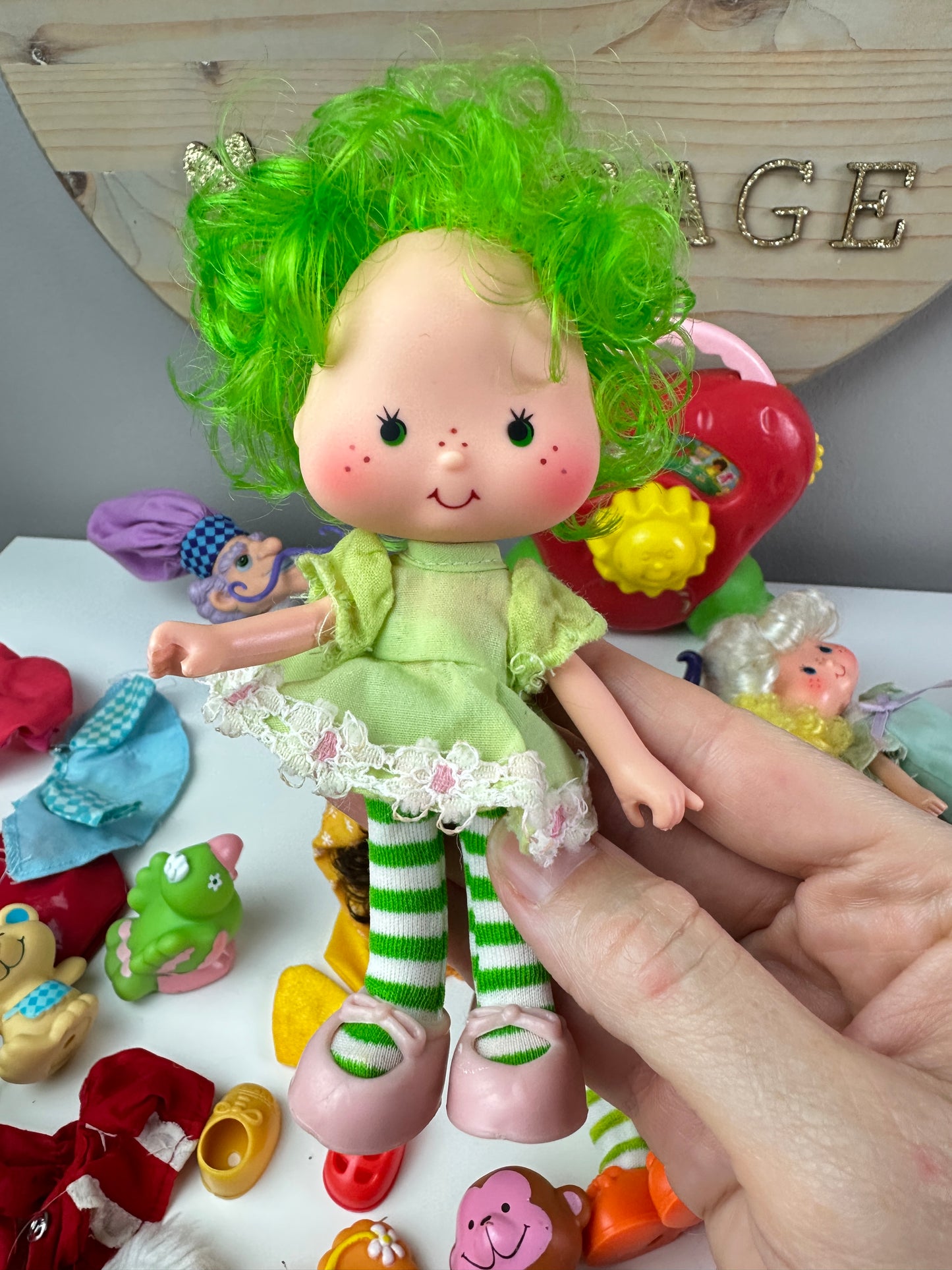1980s Kenner Strawberry Shortcake Dolls, Pets, & Berry Wear Lot