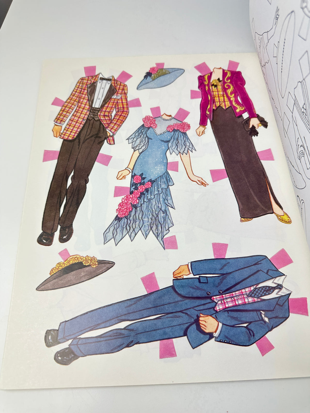 1990 Bride and Groom Paperdoll Book Unused