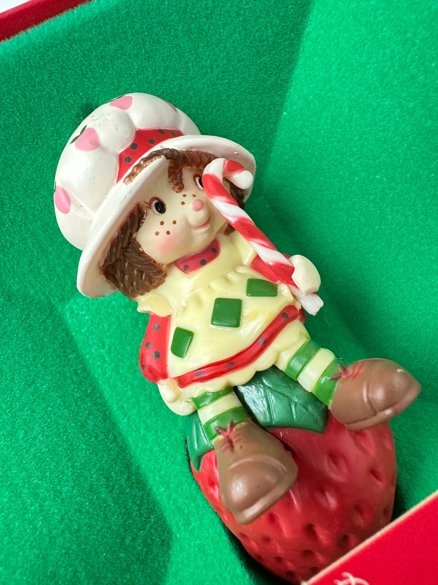 1980s Strawberry Shortcake Designer's Collection "Christmas Sugarplum" Ornament in Box