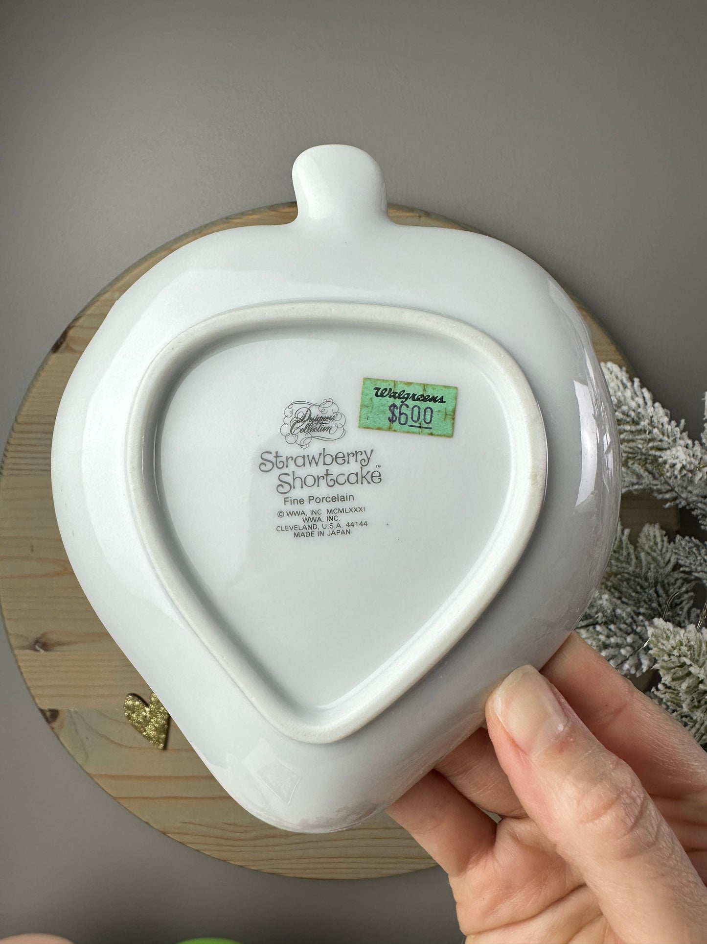 1980s Strawberry Shortcake Designer's Collection Fine Porcelain Tray