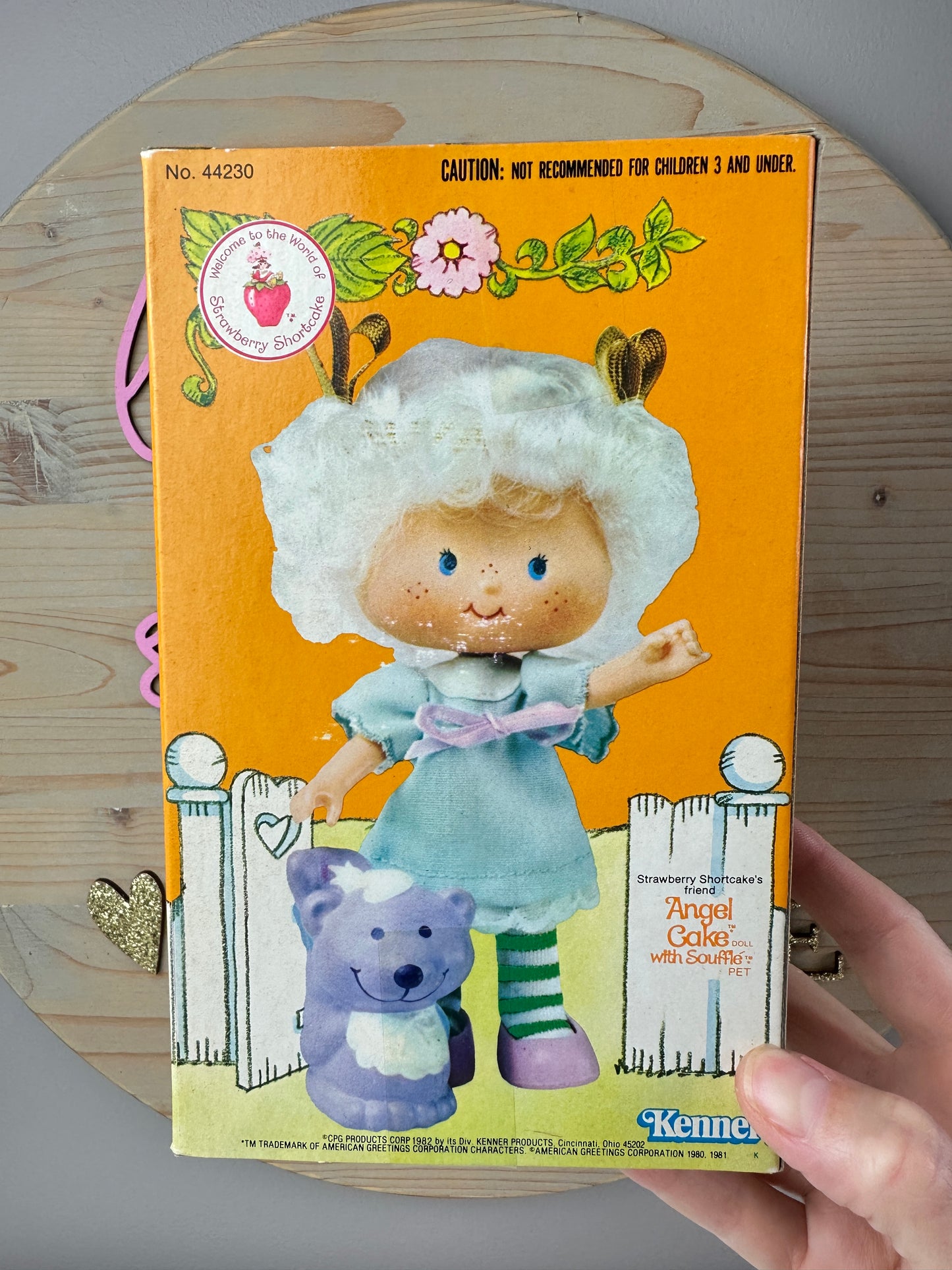 1982 Kenner Strawberry Shortcake Angel Cake with Souffle Doll MIB