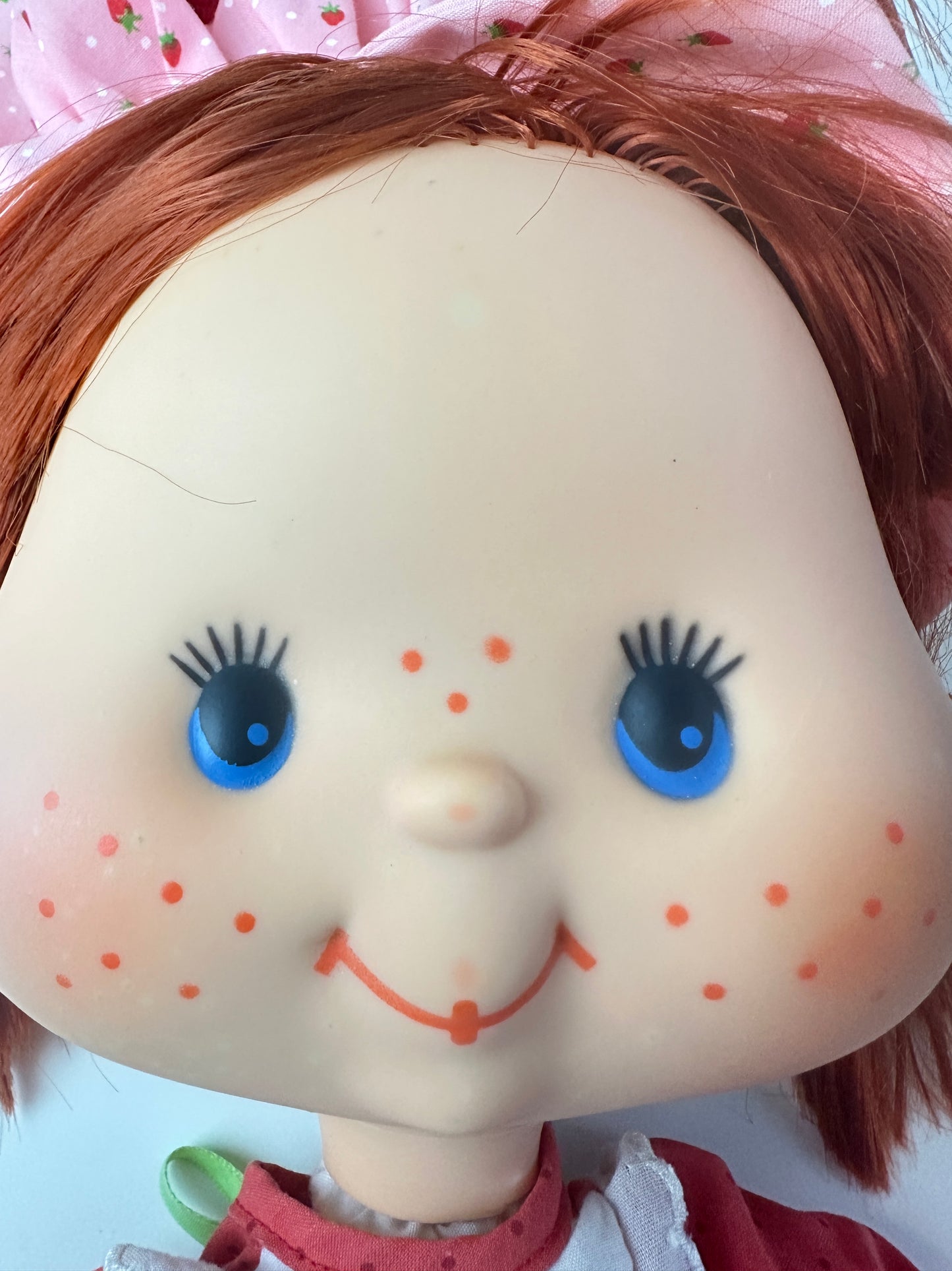 1980 Kenner Strawberry Shortcake Vinyl Face Rag Doll with Thank You Card