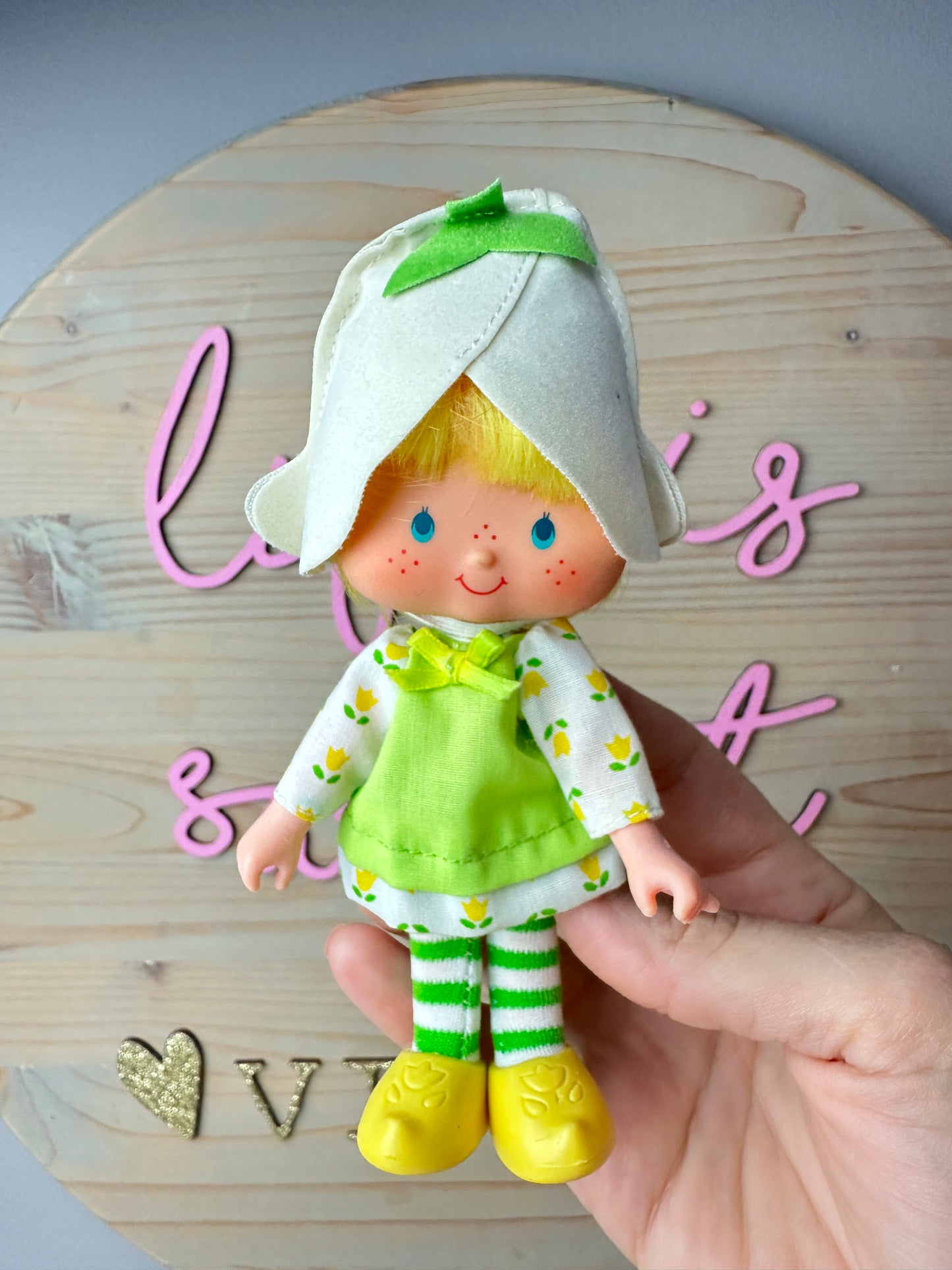 1983 Kenner Strawberry Shortcake Mint Tulip with Marsh Mallard Doll