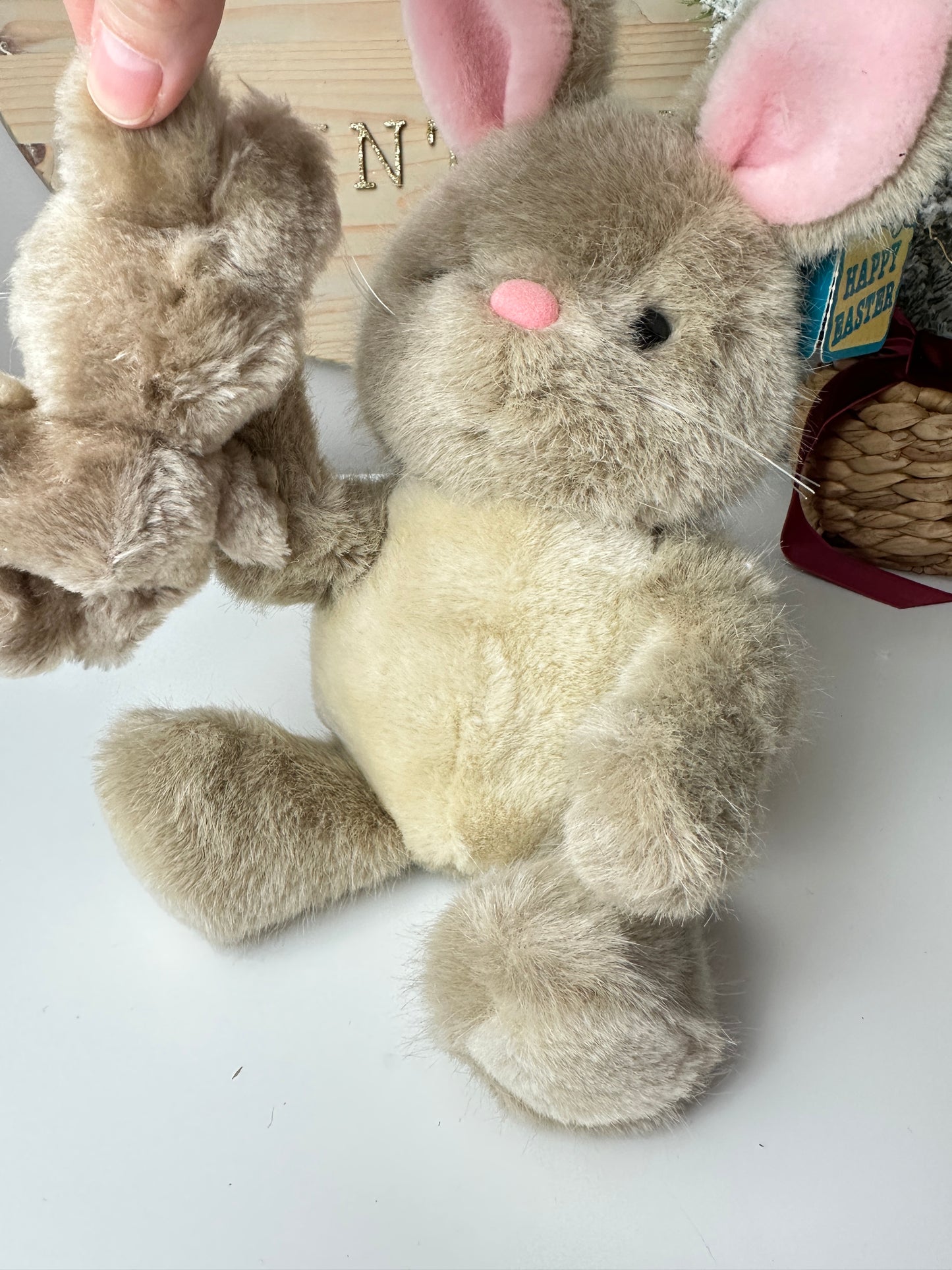 1984 Dakin Easter Bunny and Baby with Original Tag