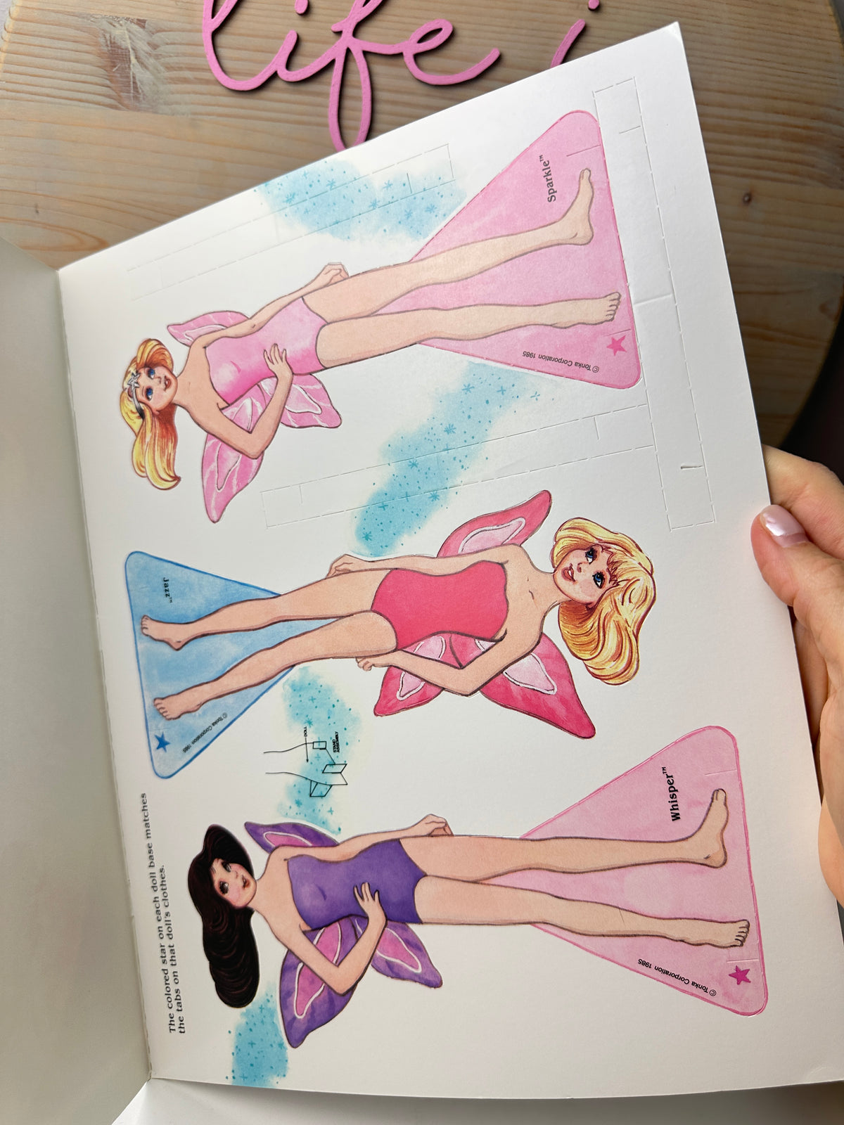 1980s Golden Star Fairies Paperdoll Book Unused