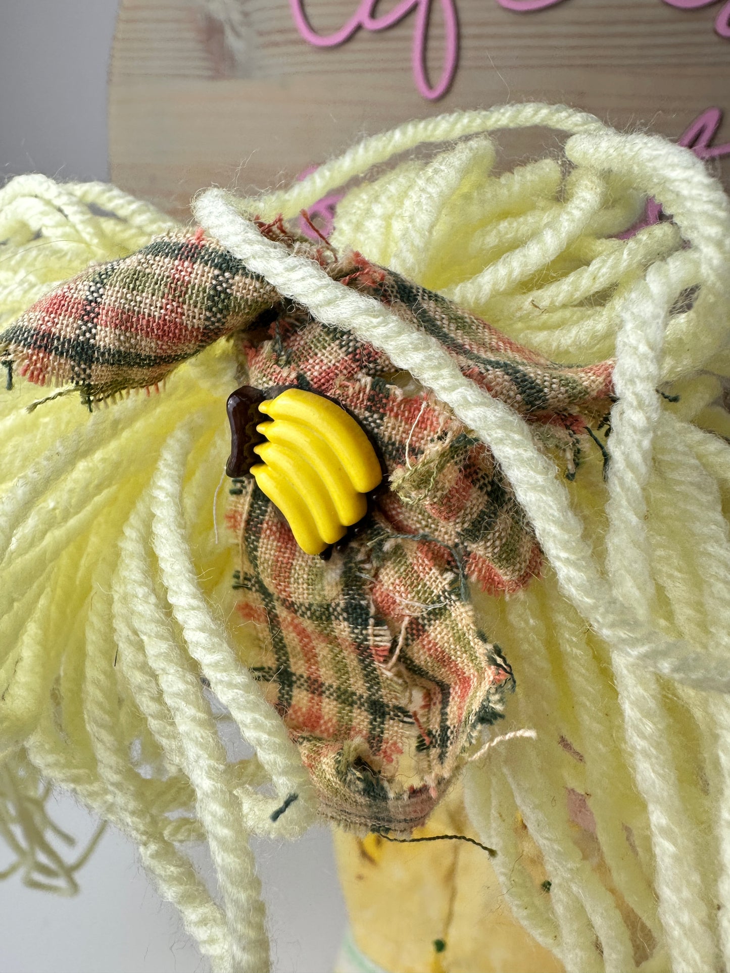 Vintage Custom Strawberry Shortcake Rag Dolls Banana Twirl & Blueberry Muffin (Lot of Two)