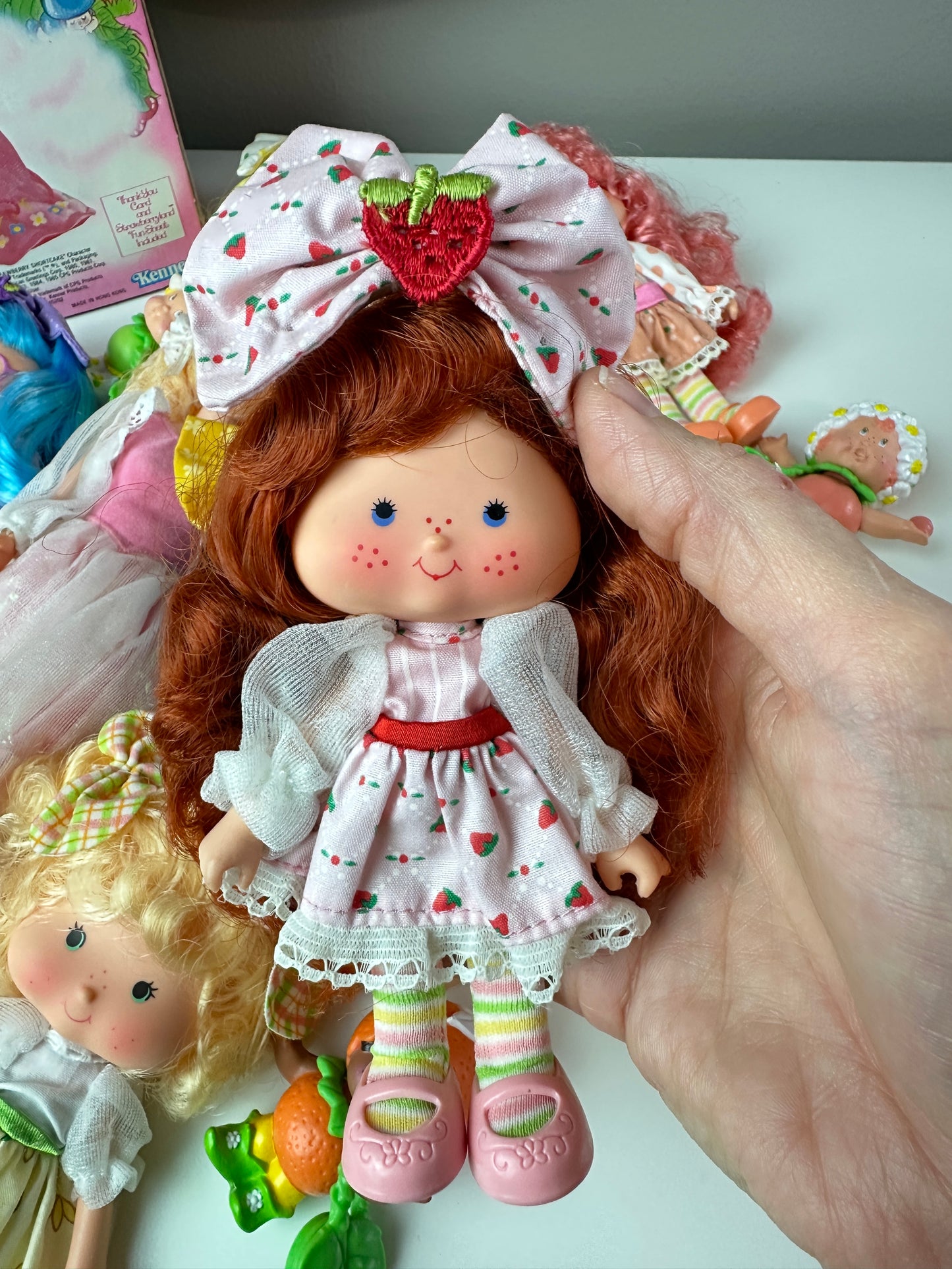 1985 Kenner Strawberry Shortcake COMPLETE Berrykin Doll Collection *Berry Vault*