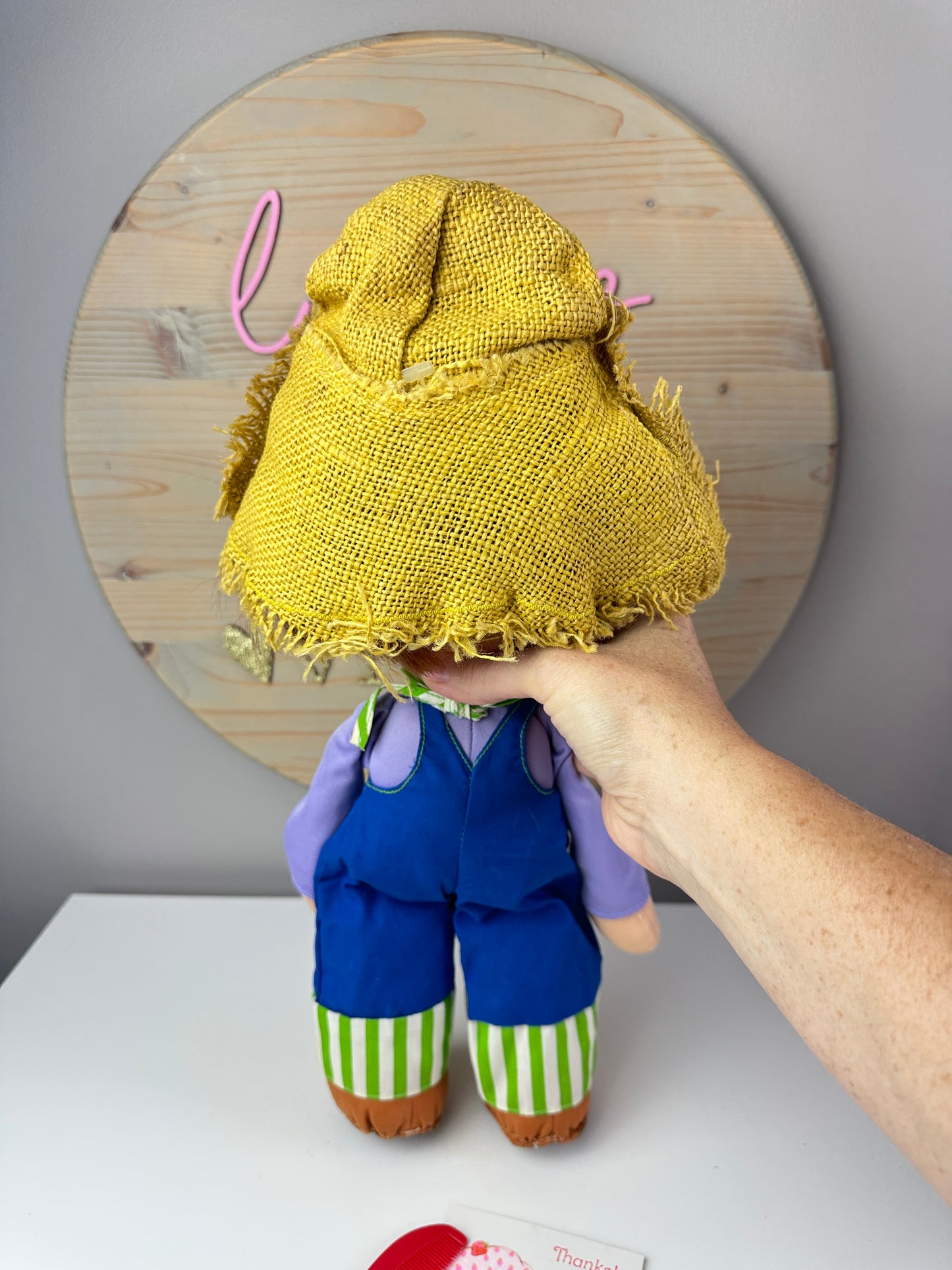 1980 Kenner Strawberry Shortcake Huckleberry Pie Vinyl Face Rag Doll *Berry Vault*