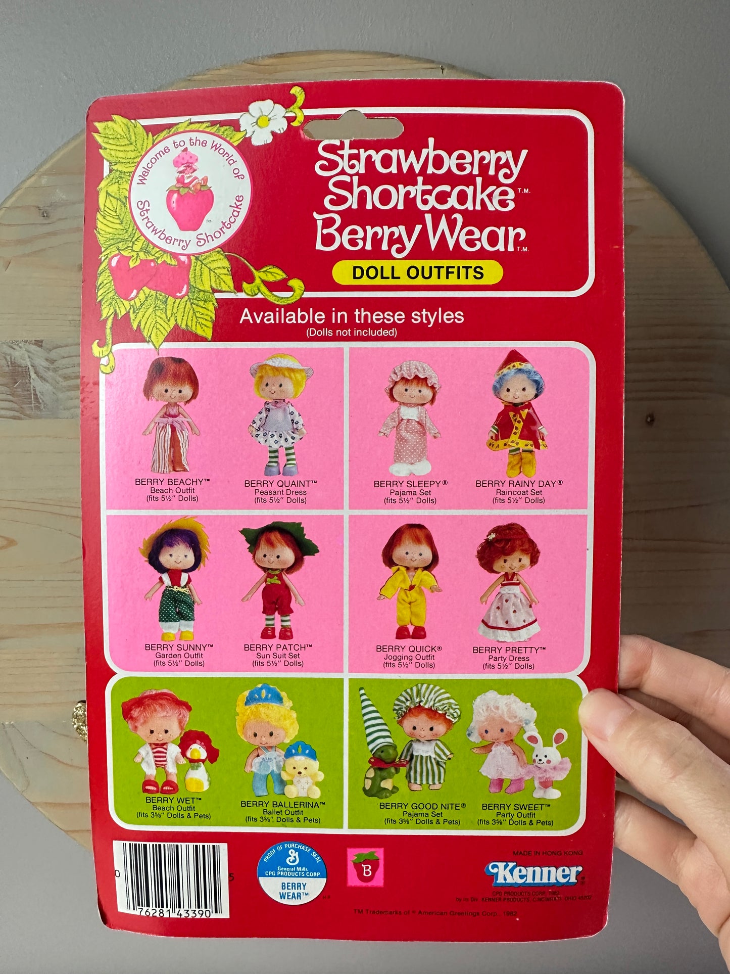 1982 Kenner Strawberry Shortcake Berry Wear MOC Berry Qaint & Berry Beachy