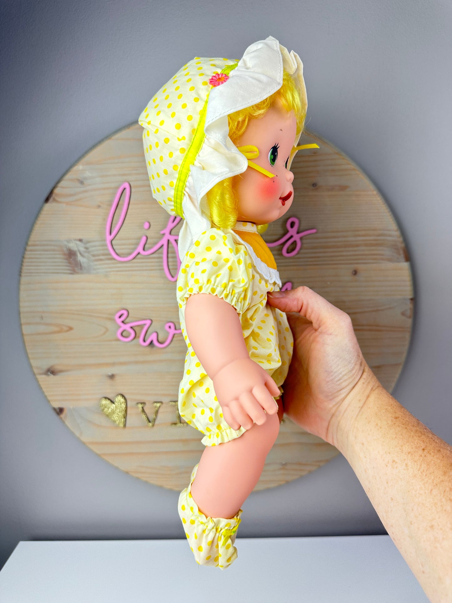 1982 Kenner Strawberry Shortcake Lemon Meringue Blow Kiss Baby Doll *Berry Vault*
