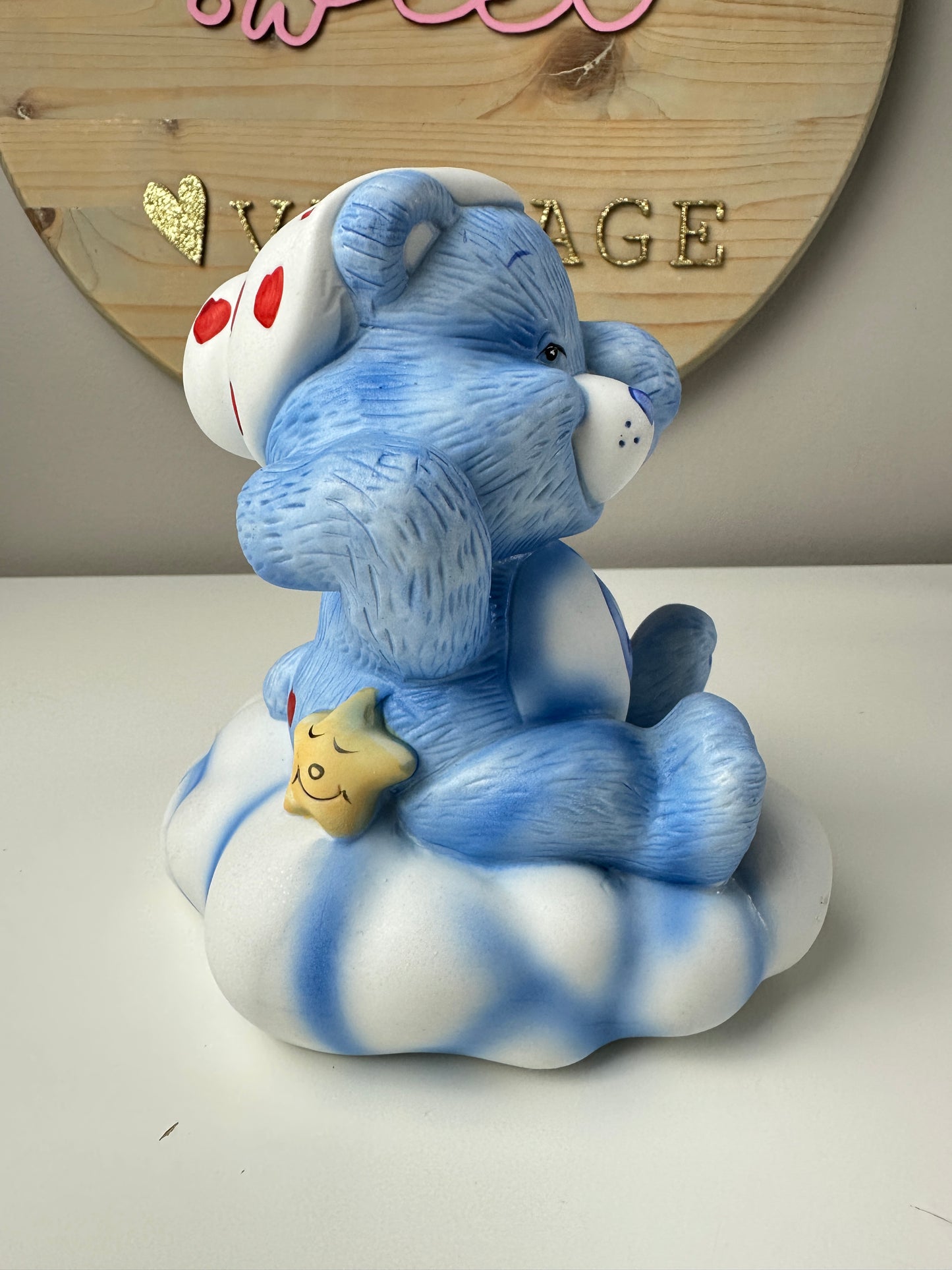 1983 AGC Care Bears Bedtime Bear Porcelain Night Light