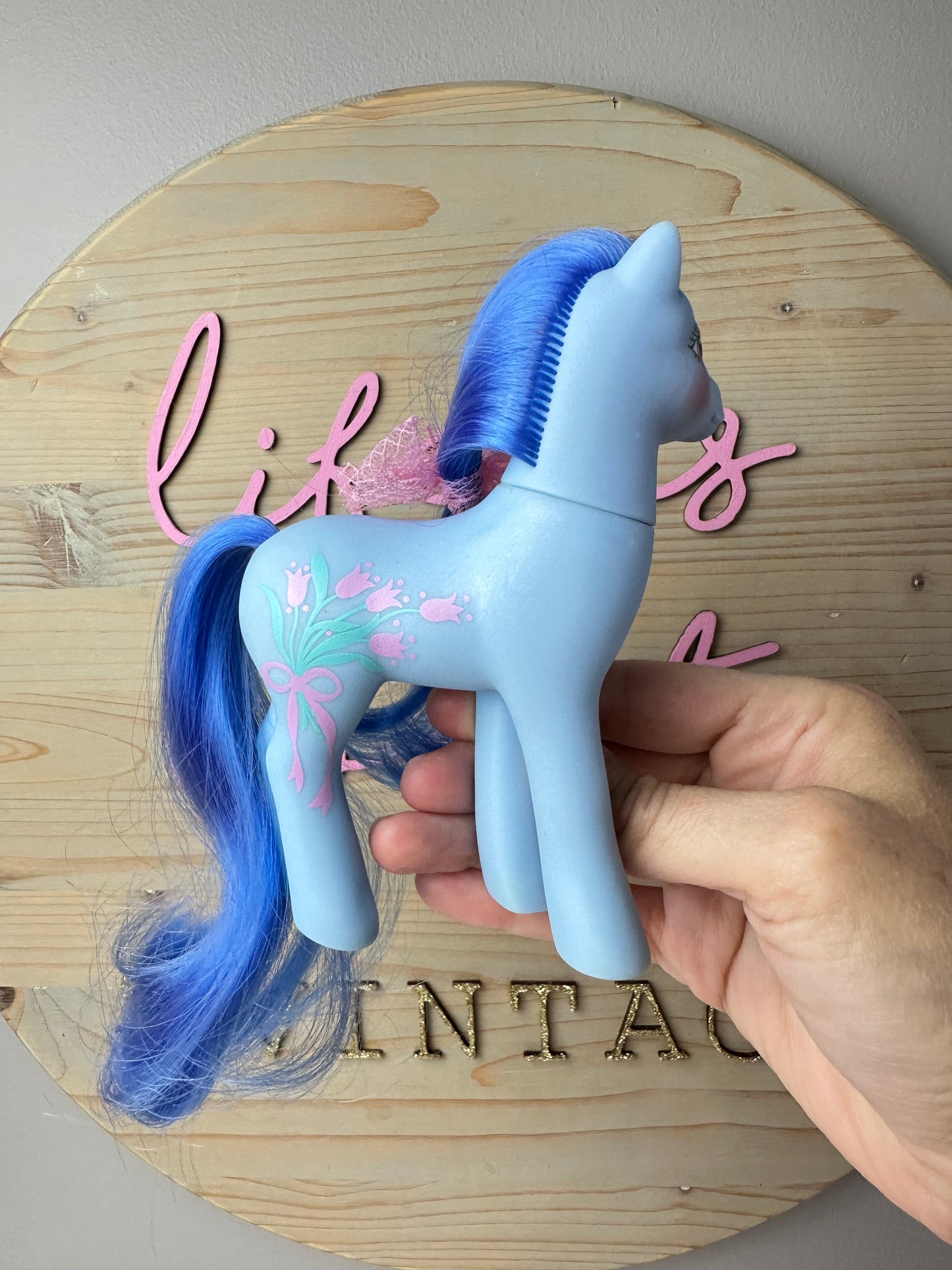 1980s Hasbro My Little Pony Sweetheart Sister Flowerburst with Accessories