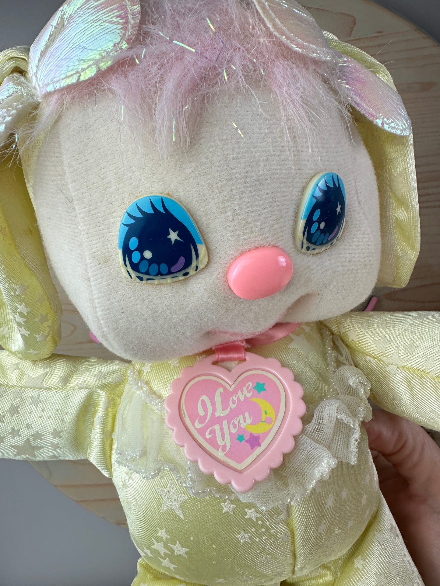 1989 Mattel PJ Sparkles Yellow Bunny
