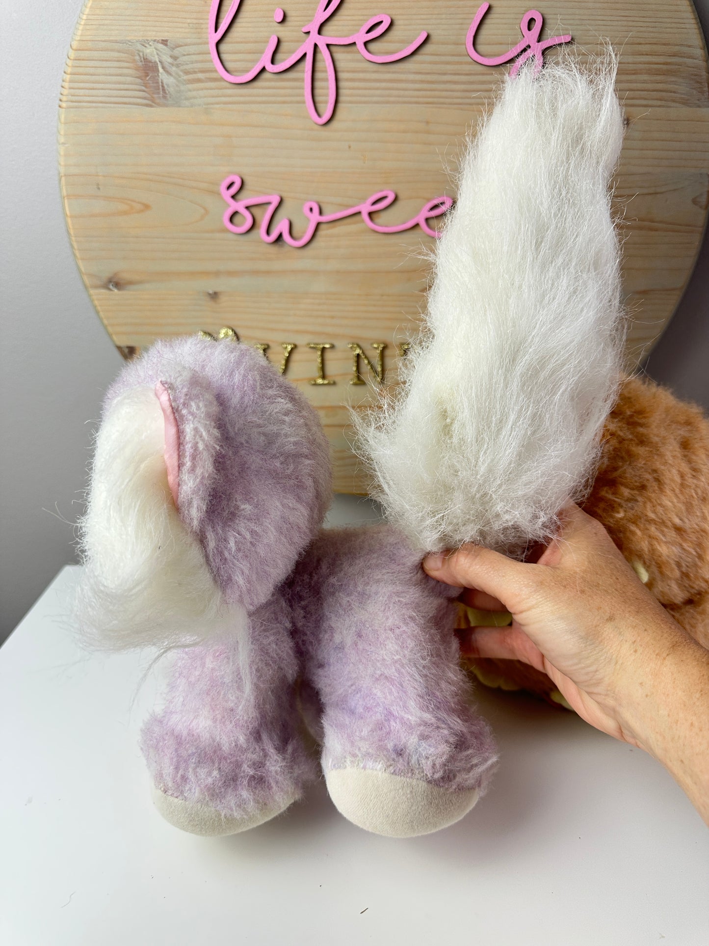 1980s Kenner Rose Petal Place Plush Pets Pitterpat & Tumbles