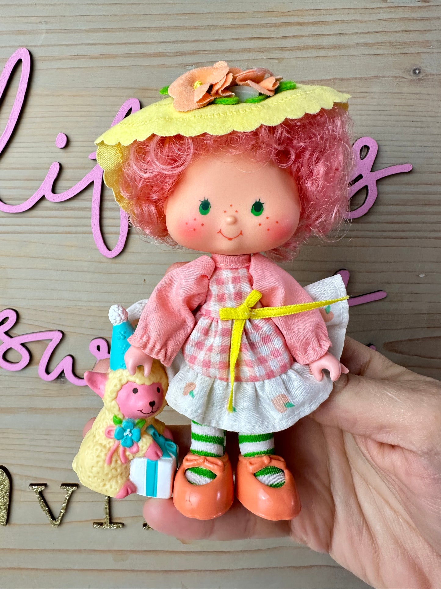 1984 Kenner Strawberry Shortcake Peach Blush with Melonie Belle Party Pleaser Doll *Berry Vault*