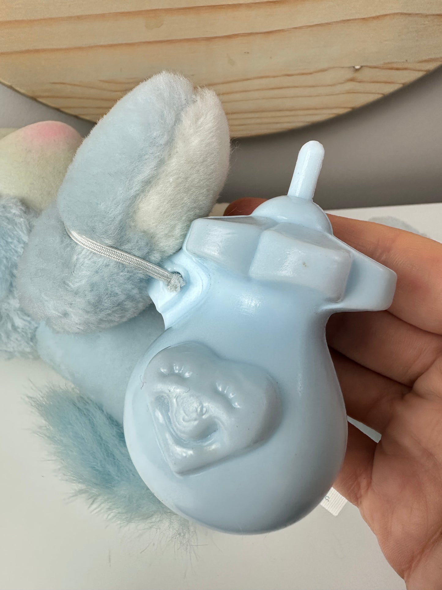1986 Kenner Care Bear Cousins L'il Swift Heart Cub with Bottle