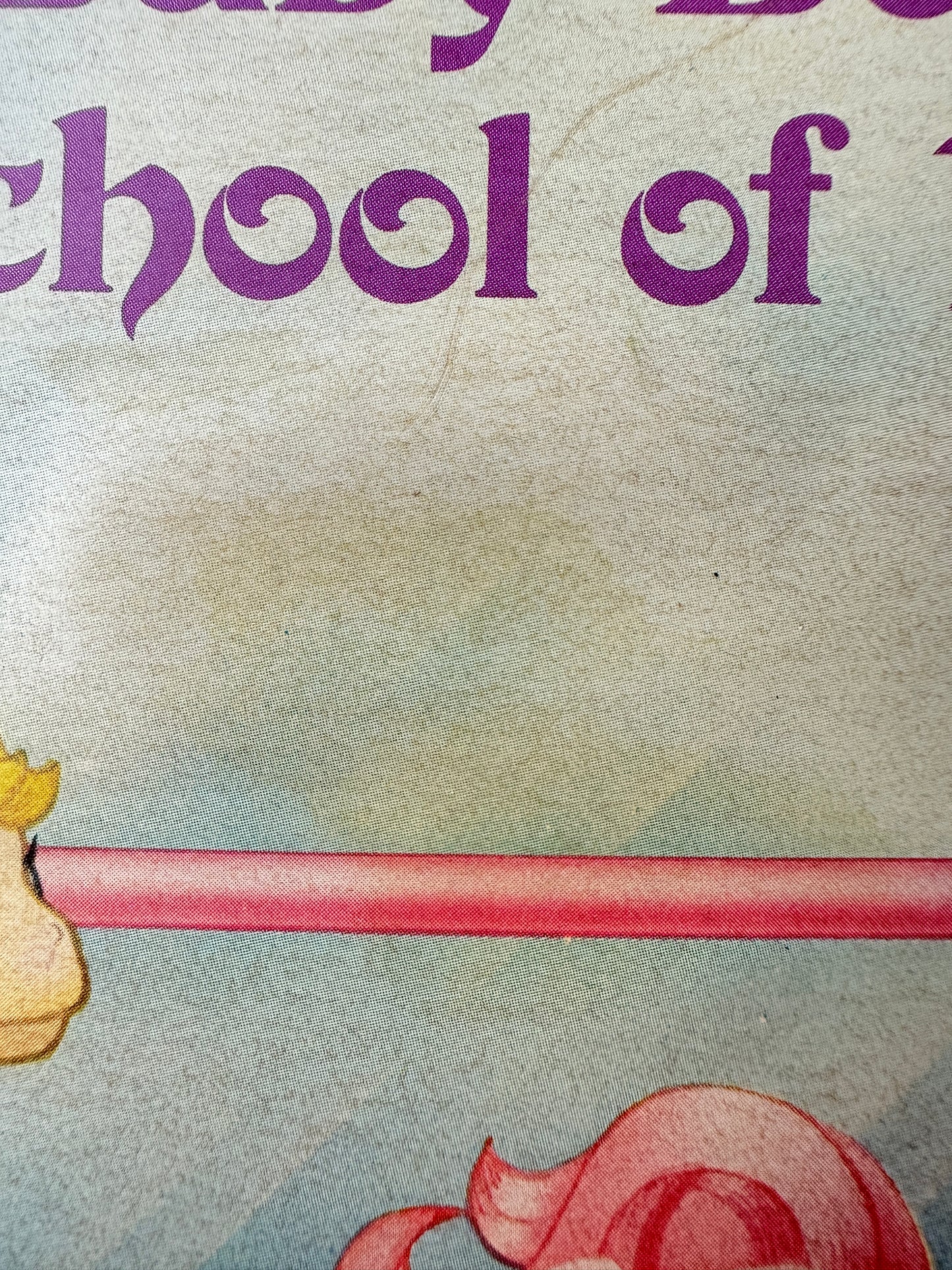 1980s Hasbro My Little Pony Original Baby Bonnet School of Dance Sticker