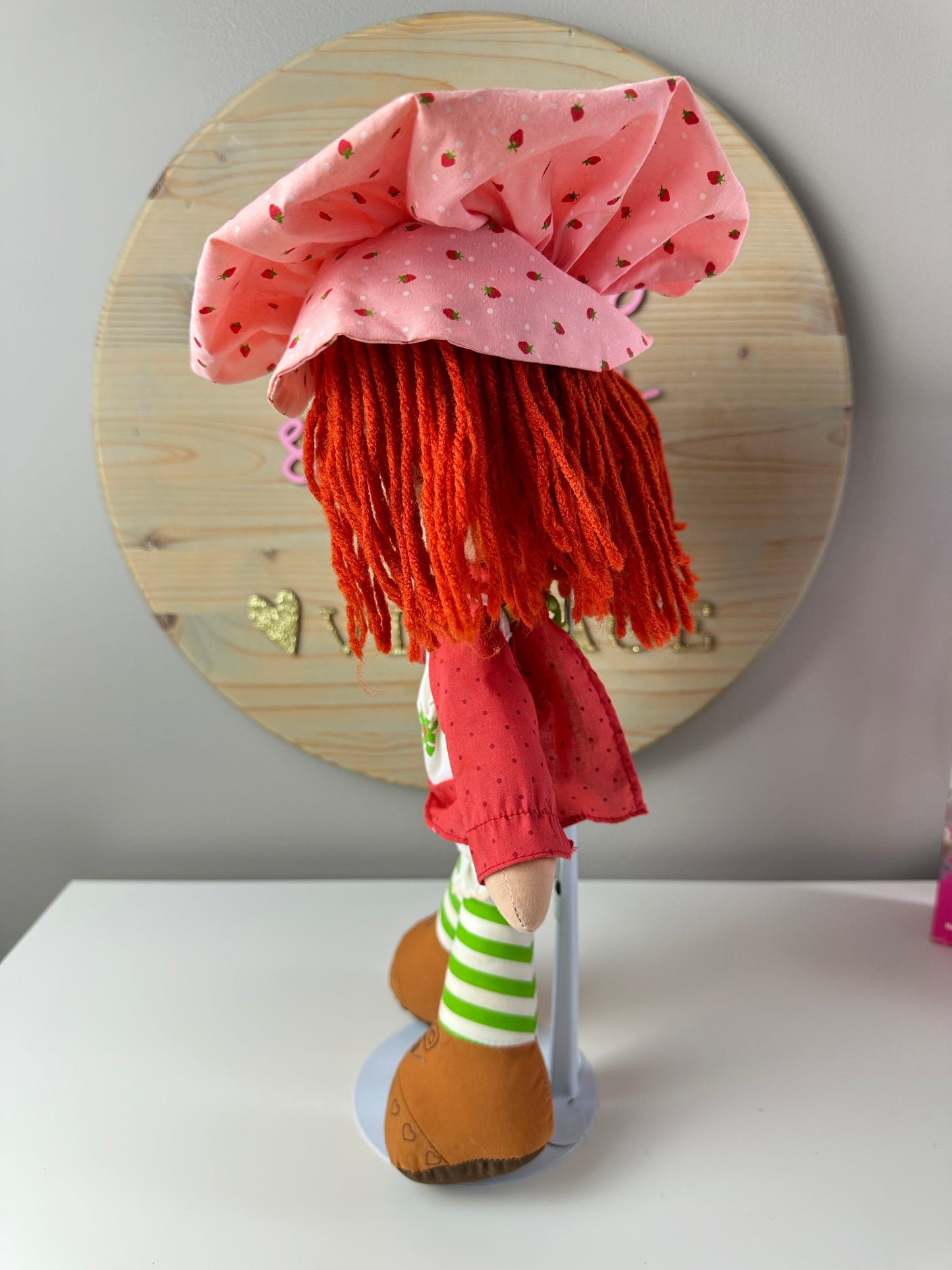 1980 Kenner JCPenney Strawberry Shortcake Rag Doll with Necklace