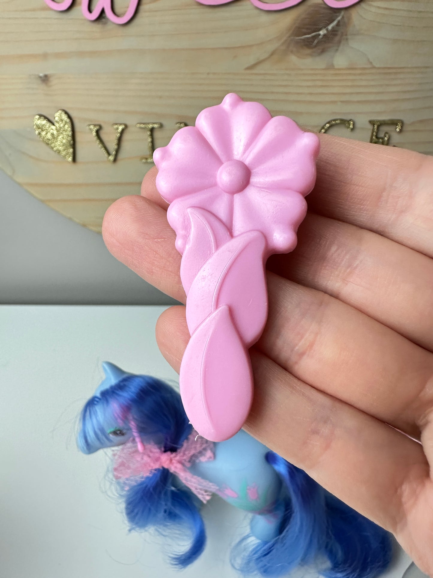 1980s Hasbro My Little Pony Sweetheart Sister Flowerburst with Accessories