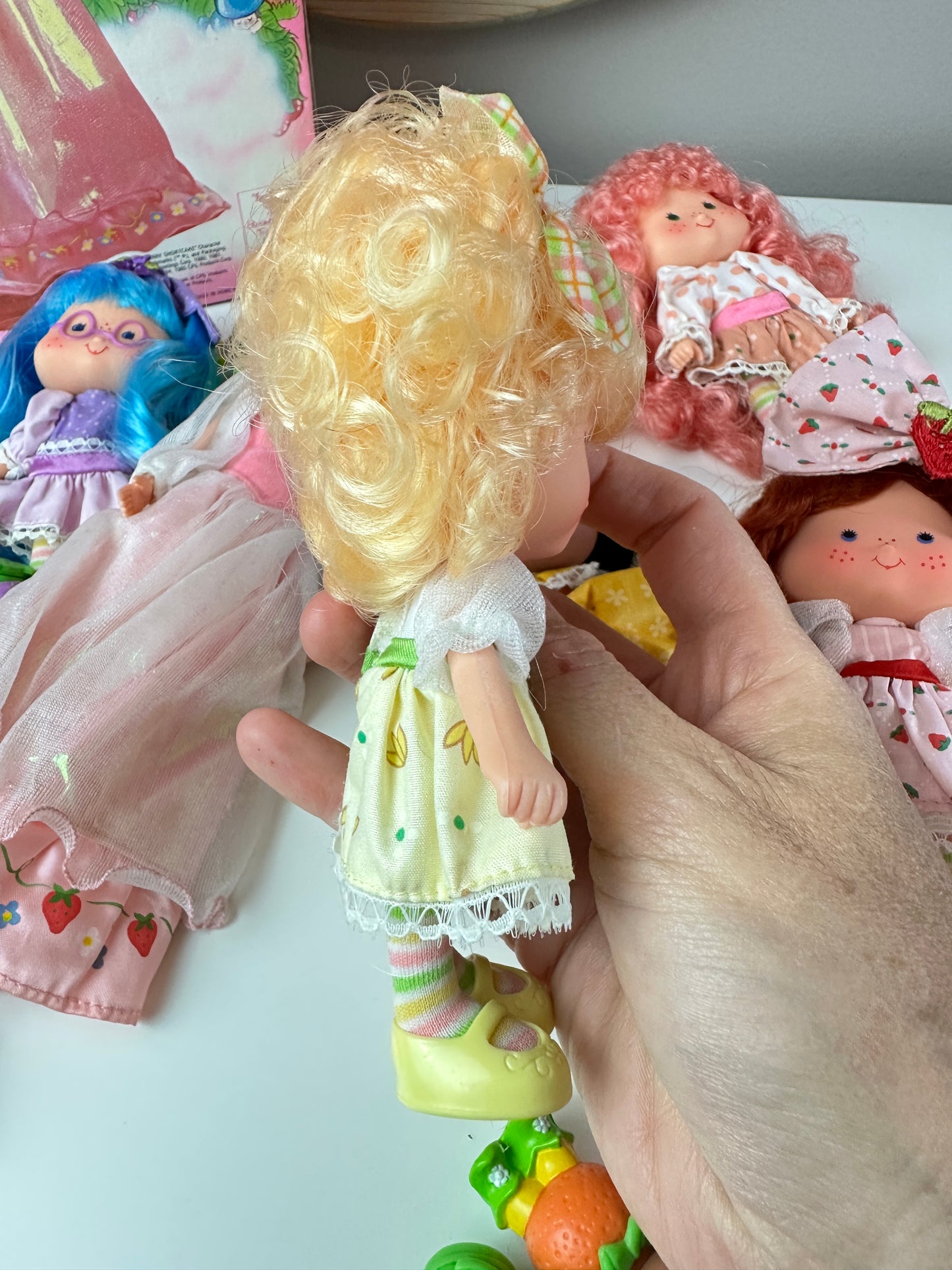 1985 Kenner Strawberry Shortcake COMPLETE Berrykin Doll Collection *Berry Vault*