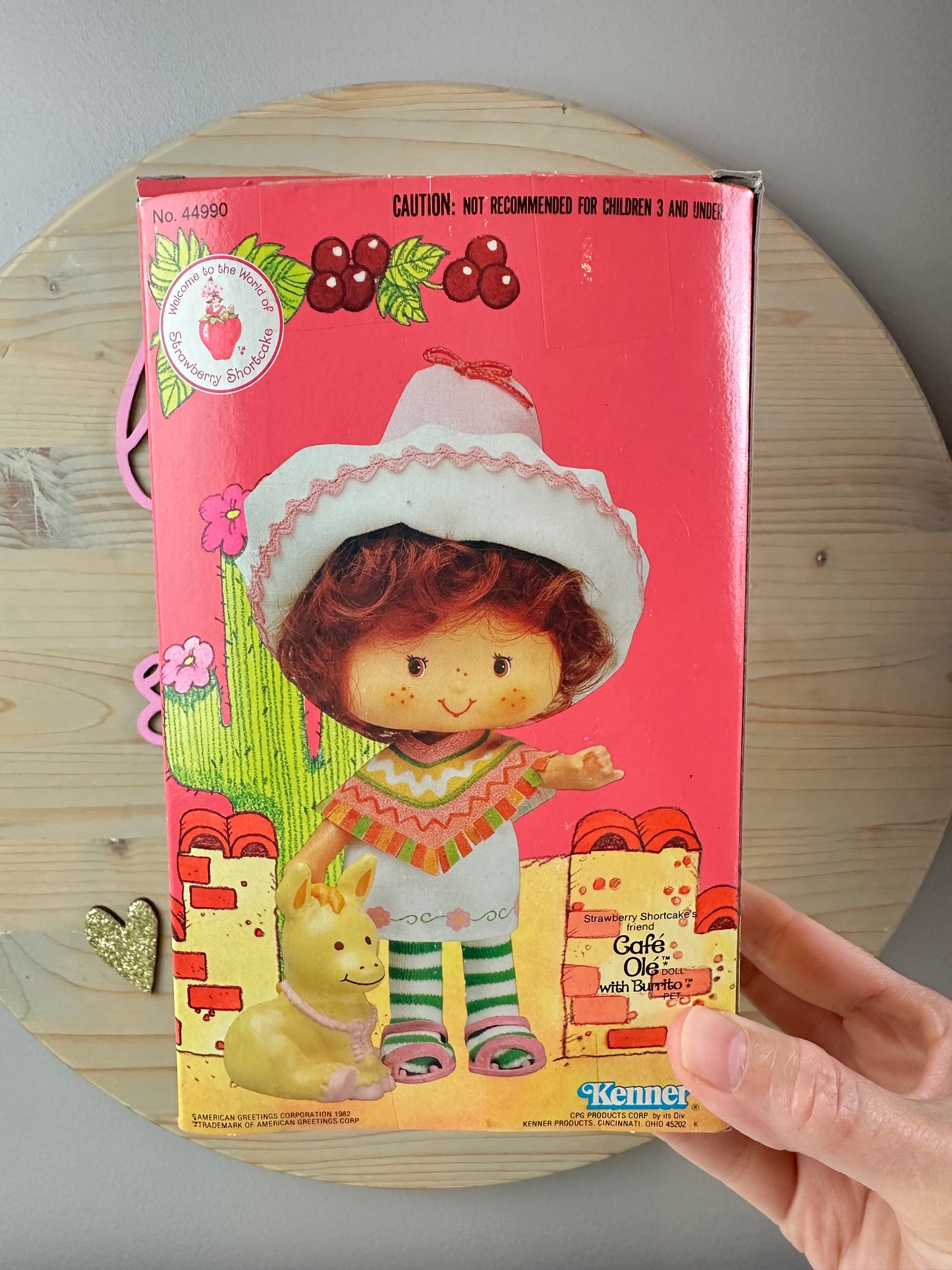 1983 Kenner Strawberry Shortcake Cafe Ole with Burrito Doll with Box