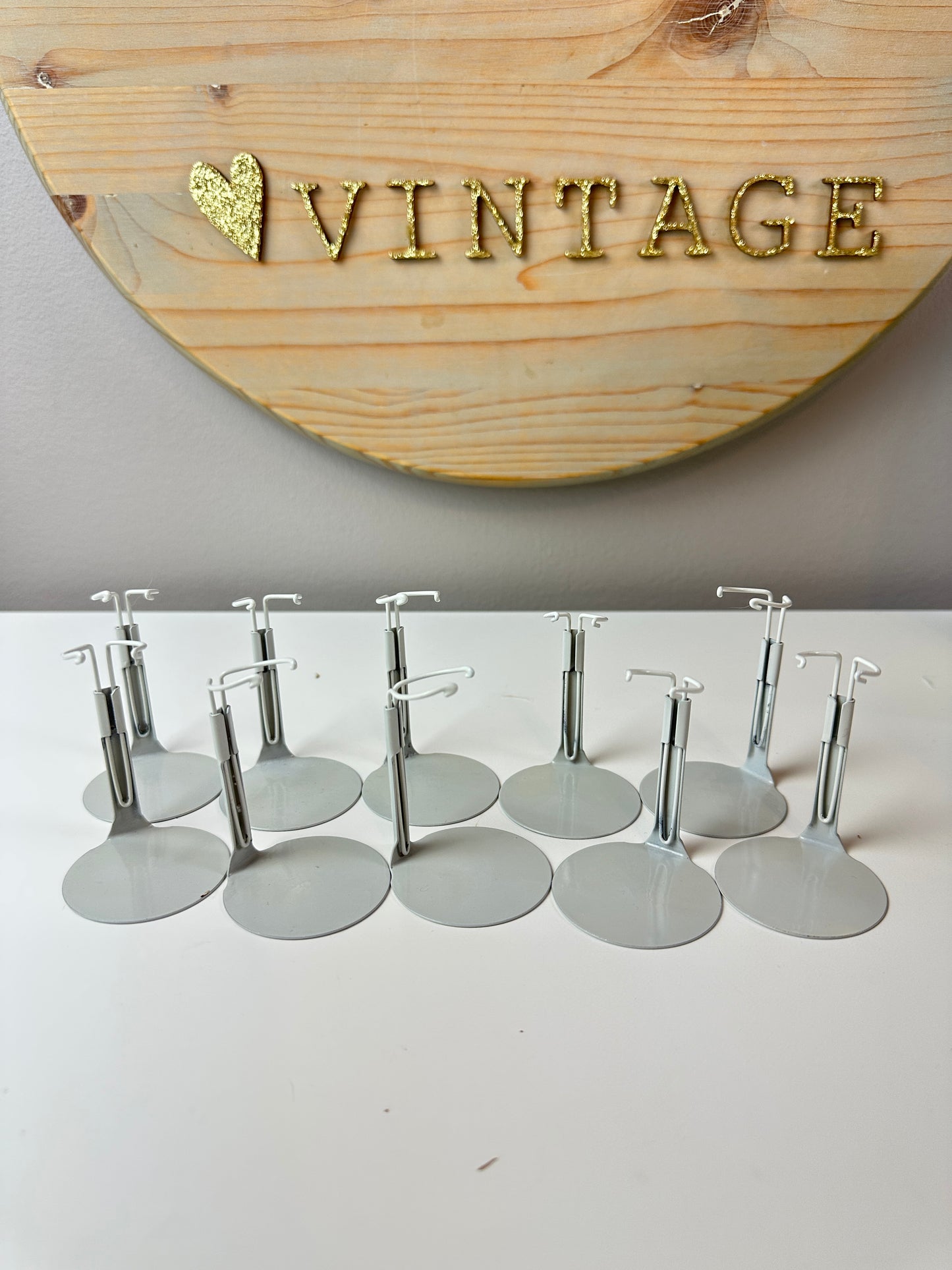 Vintage Kaiser Doll Stands (Lot of 10) 1001