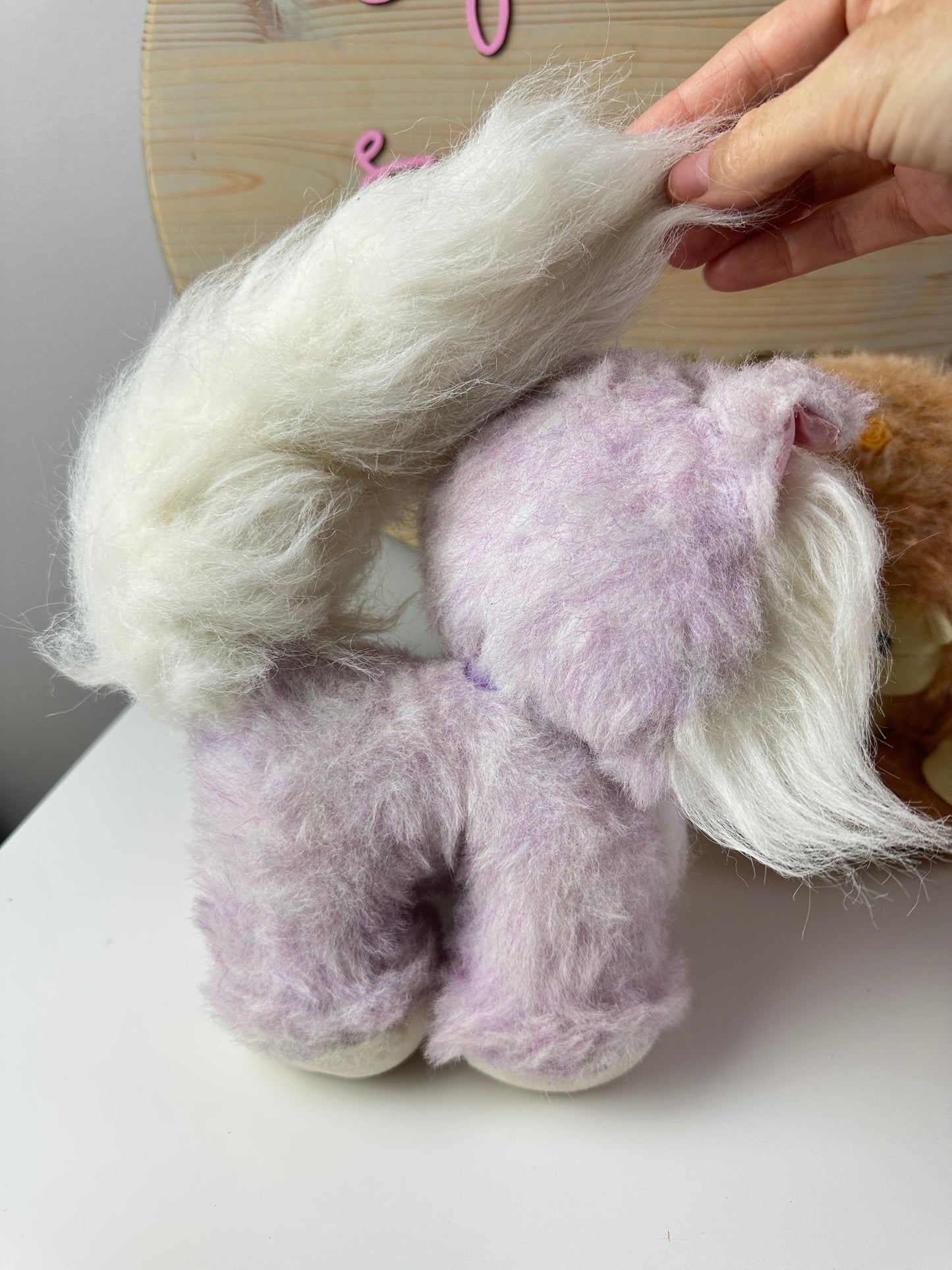 1980s Kenner Rose Petal Place Plush Pets Pitterpat & Tumbles