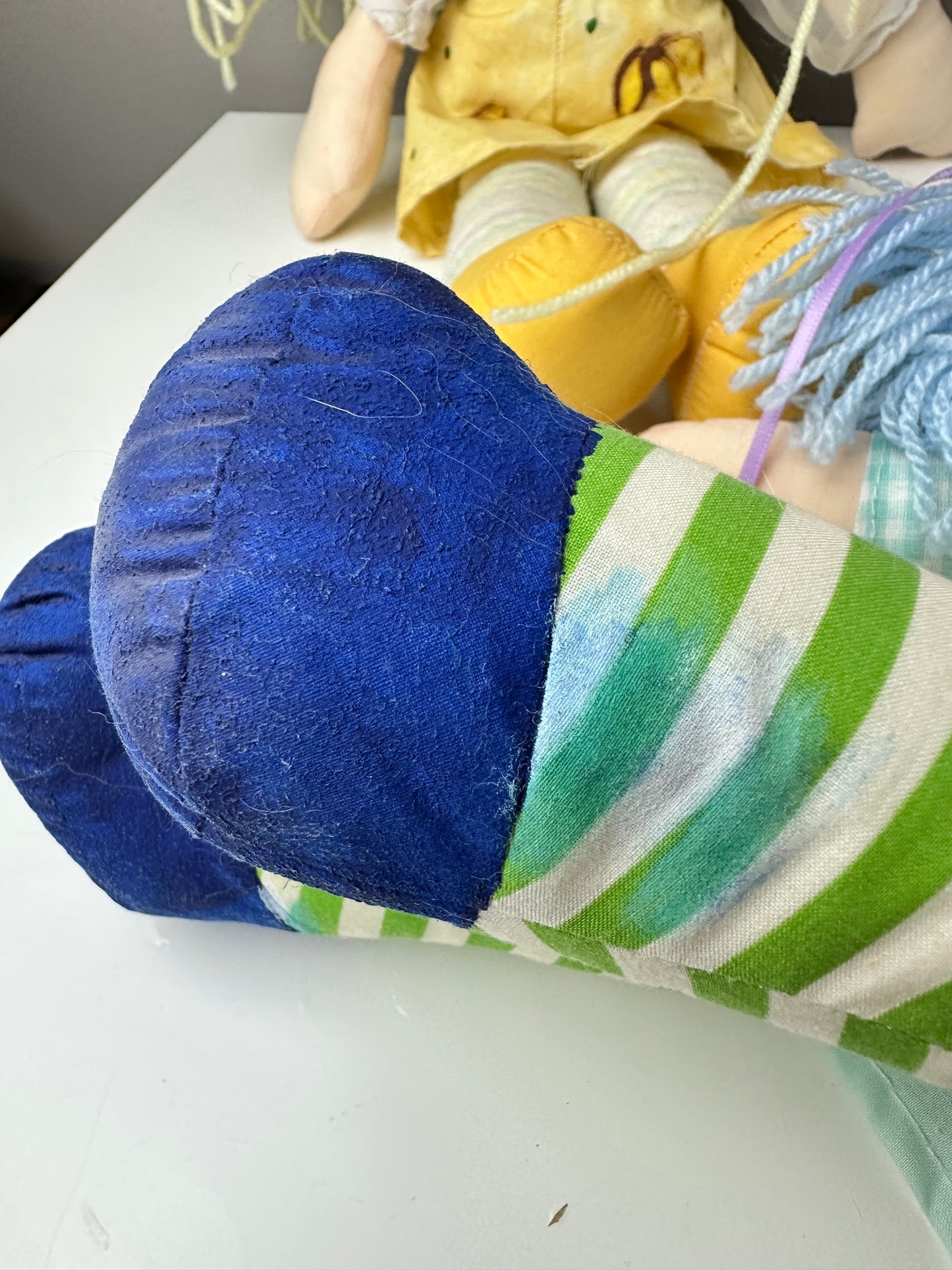 Vintage Custom Strawberry Shortcake Rag Dolls Banana Twirl & Blueberry Muffin (Lot of Two)