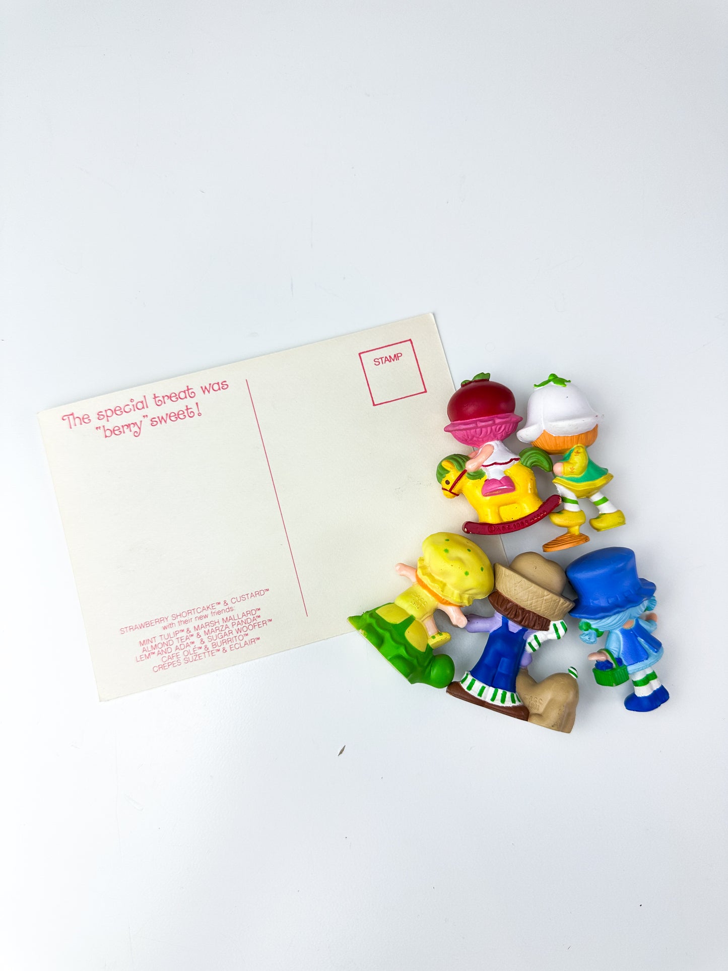 1980s Kenner Strawberry Shortcake Miniature Mini PVC Figures Starter Lot #1