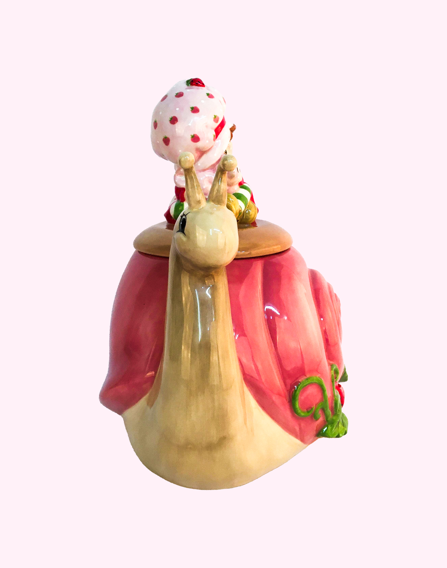 Strawberry Shortcake Berry Snail Cookie Jar
