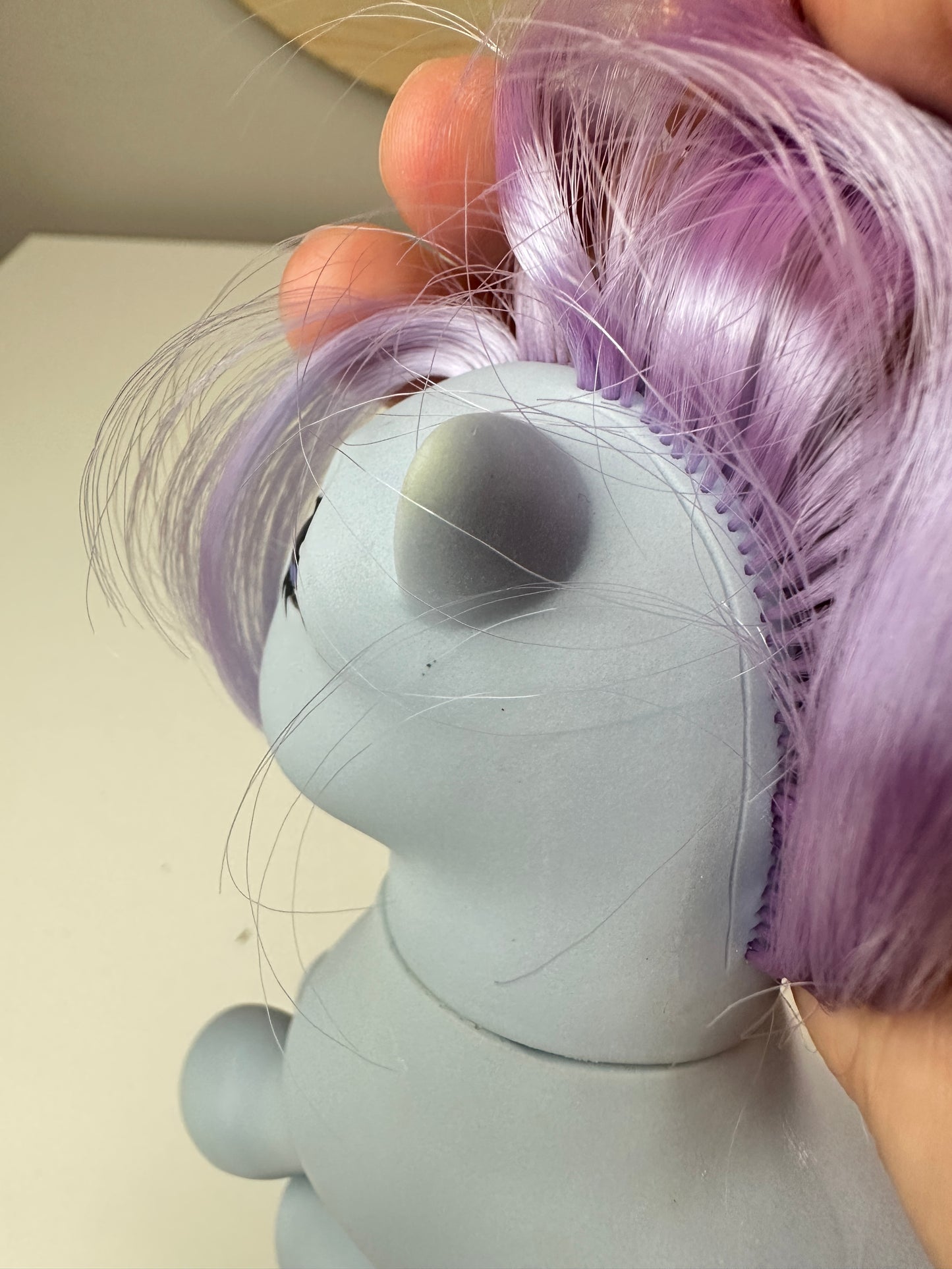 1980s Hasbro My Little Pony Concave Foot Blue Belle