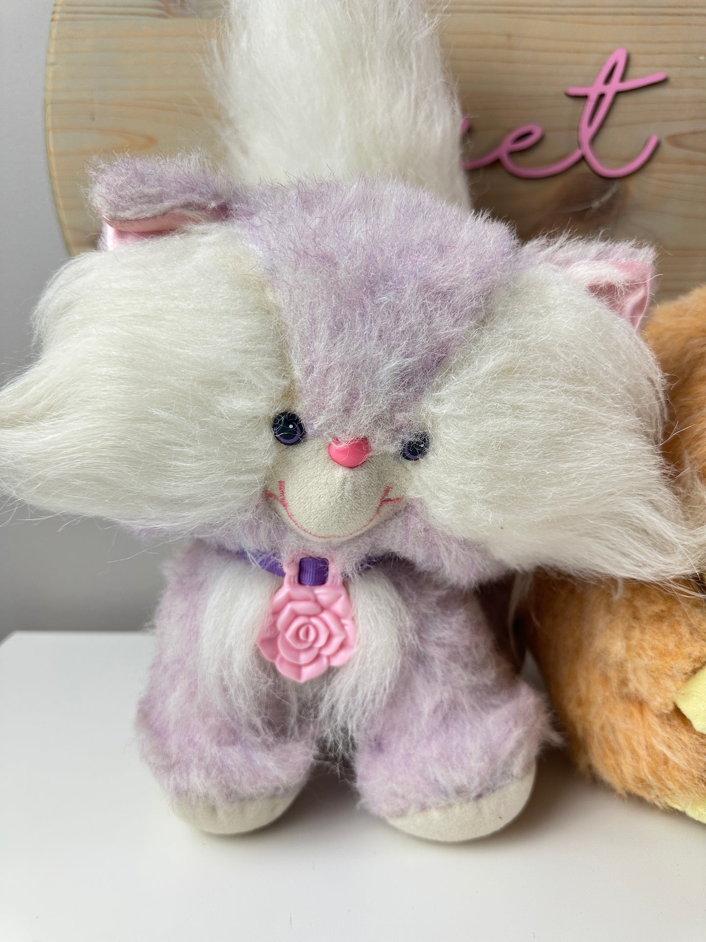 1980s Kenner Rose Petal Place Plush Pets Pitterpat & Tumbles