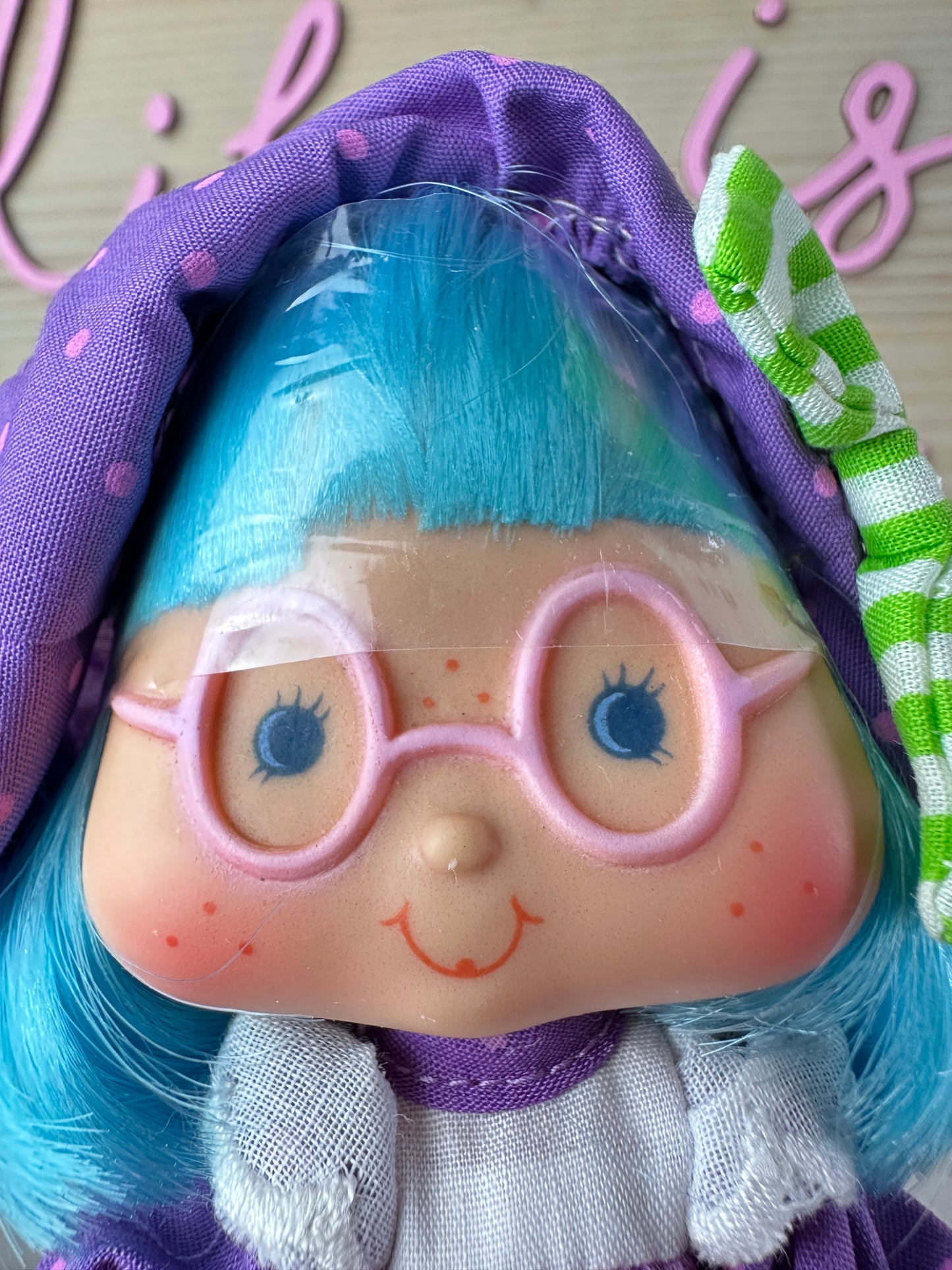 1984 Kenner Strawberry Shortcake Plum Puddin' with Elderberry Owl Party Pleaser Doll *Berry Vault*