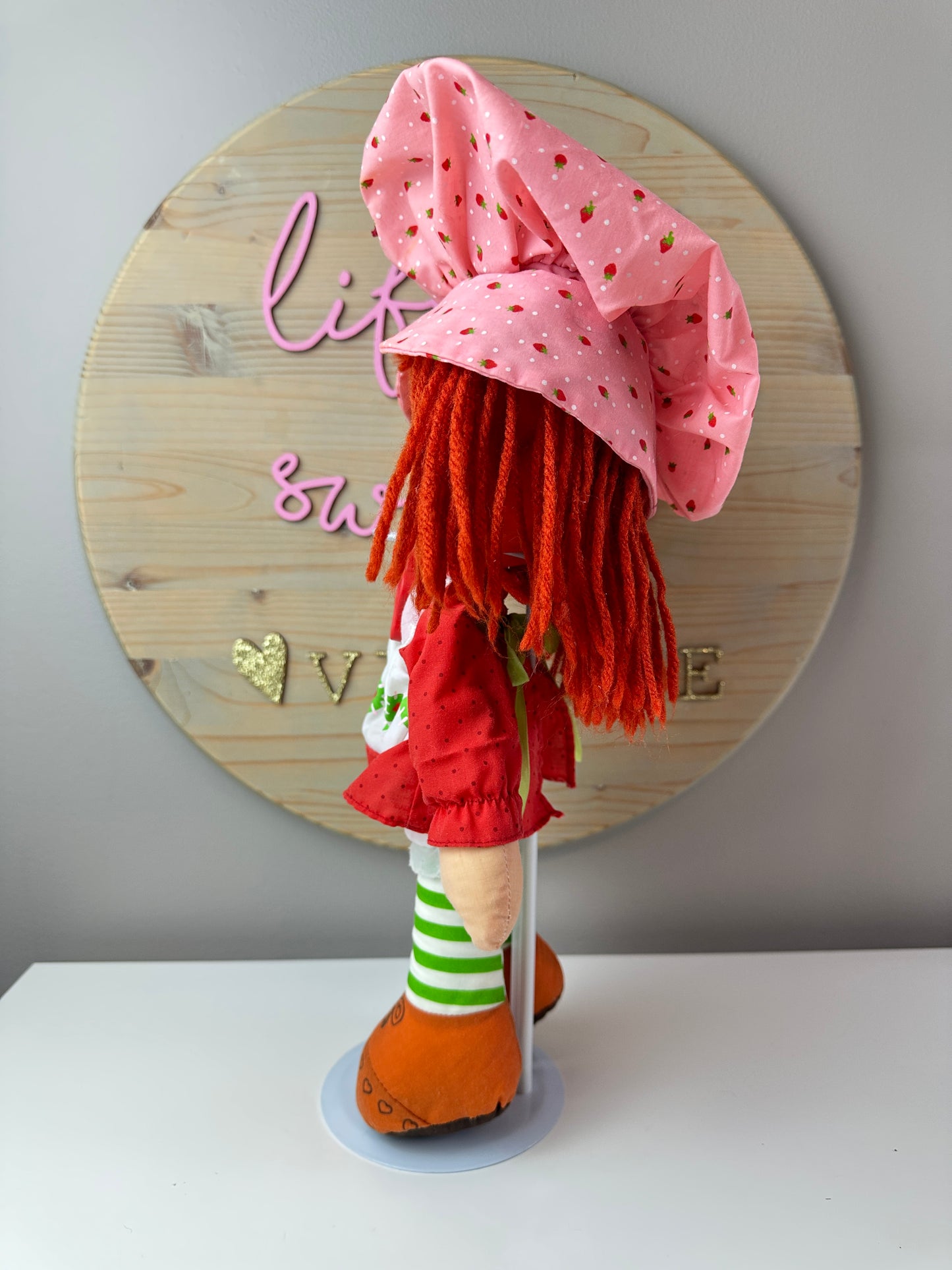 1980 Kenner JCPenney Strawberry Shortcake Rag Doll with Necklace