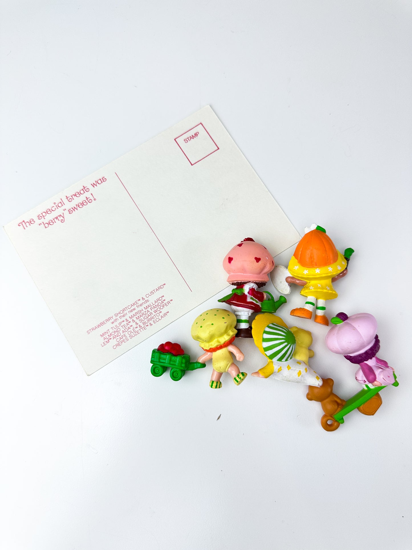 1980s Kenner Strawberry Shortcake Miniature Mini PVC Figures Starter Lot #2