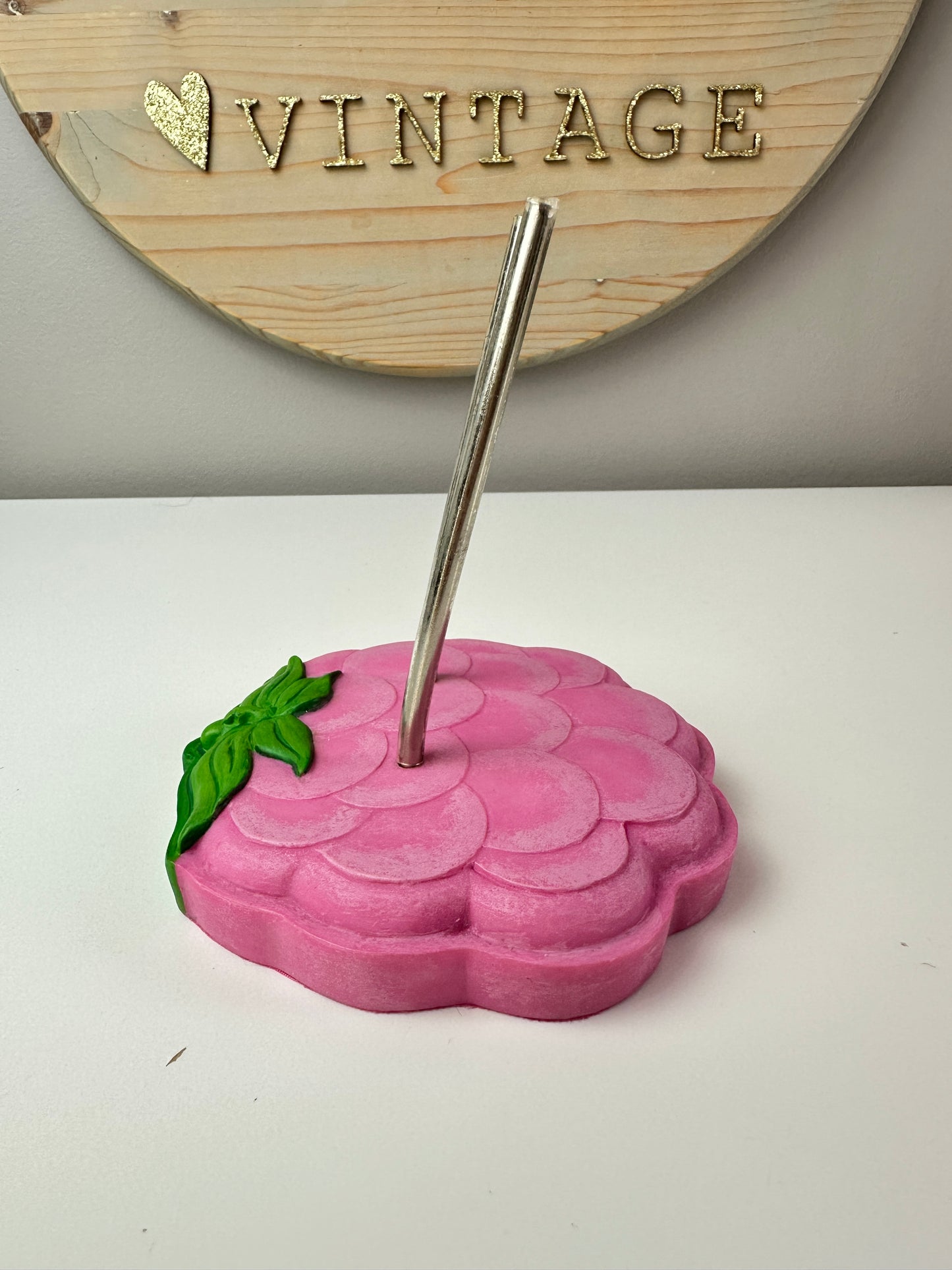 2005 Danbury Mint Raspberry Tart Porcelain Doll Stand