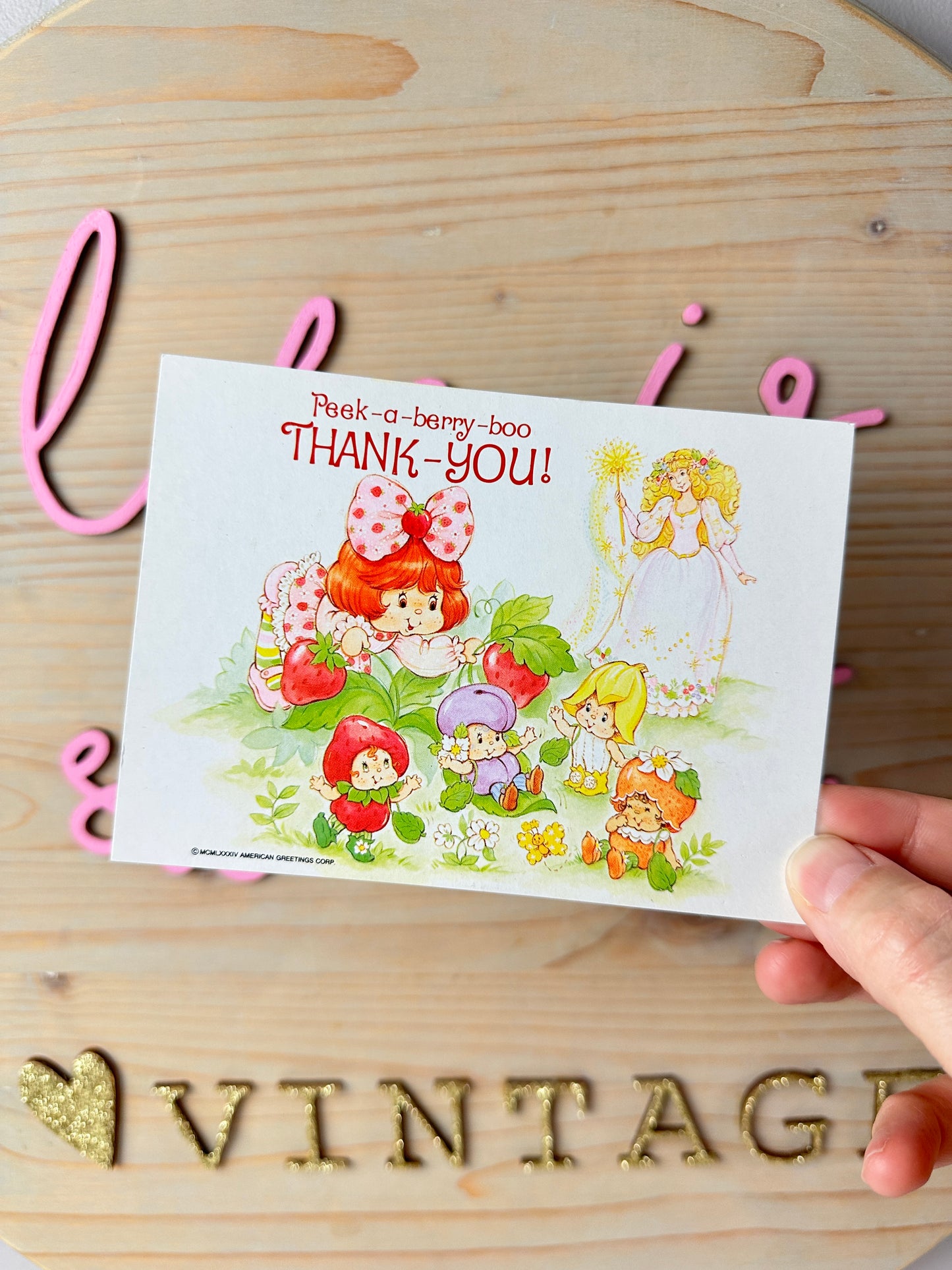 1985 Kenner Strawberry Shortcake Berrykin Postcard