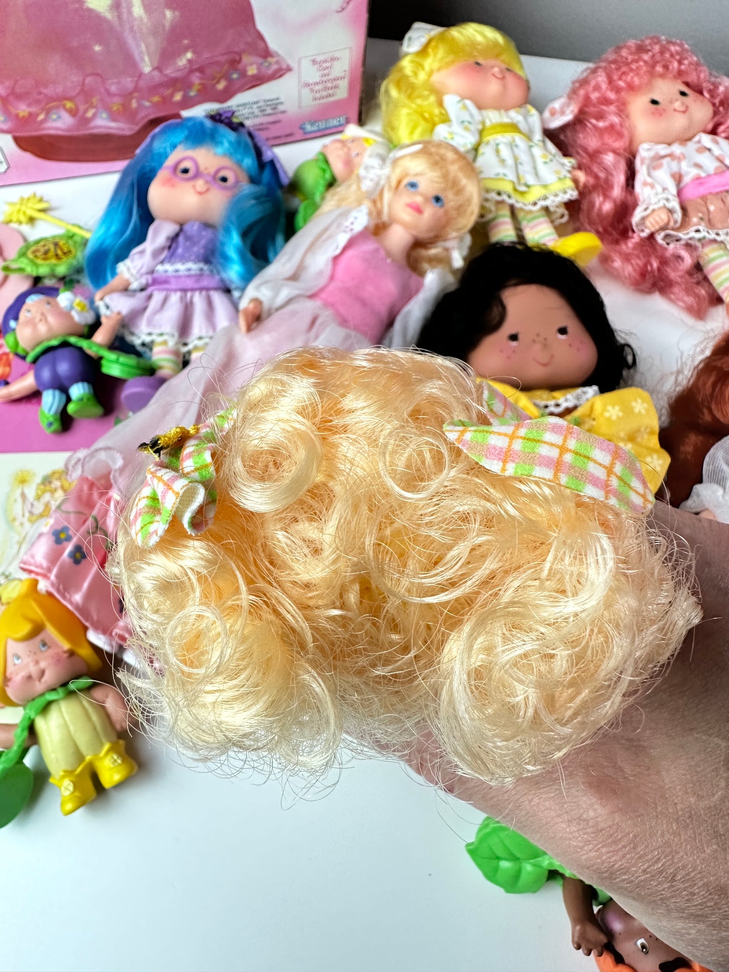 1985 Kenner Strawberry Shortcake COMPLETE Berrykin Doll Collection *Berry Vault*