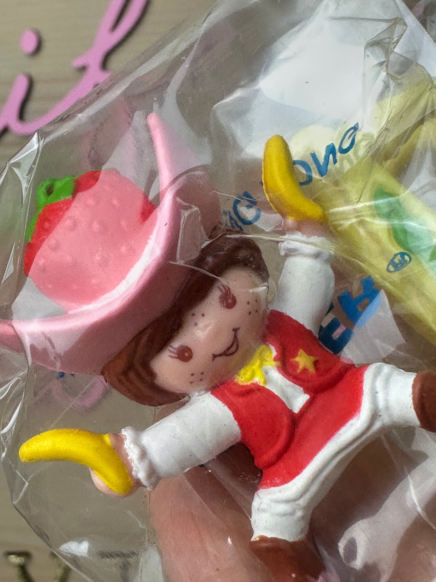 1983 Kenner Strawberry Shortcake on a Rocking Horse Deluxe Miniature MIP