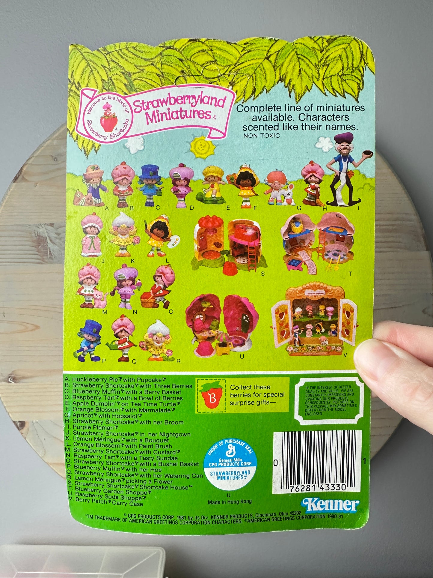 1981 Kenner Strawberry Shortcake Orange Blossom with Marmalade Miniature Figure MOC