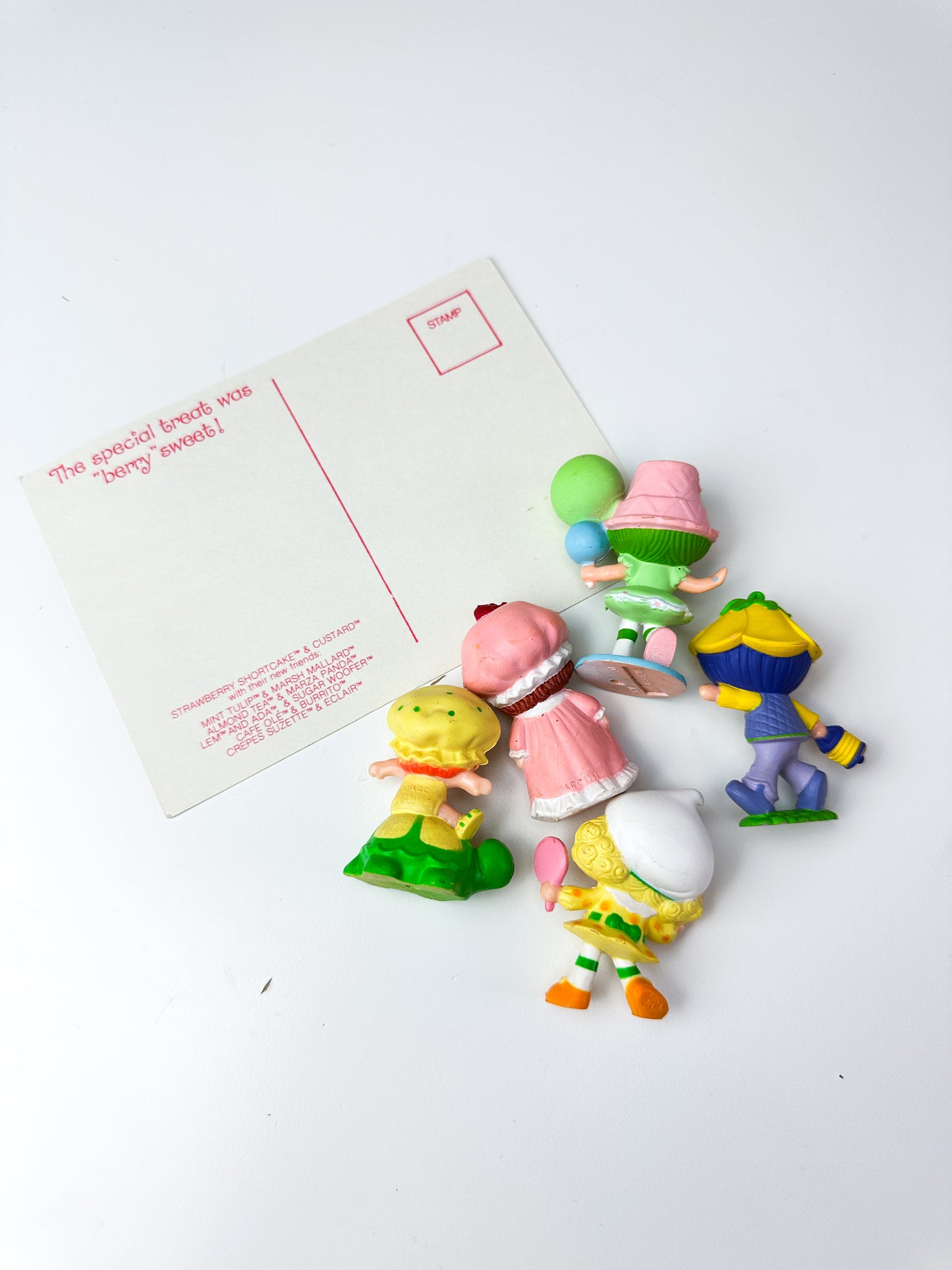 1980s Kenner Strawberry Shortcake Miniature Mini PVC Figures Starter Lot #5
