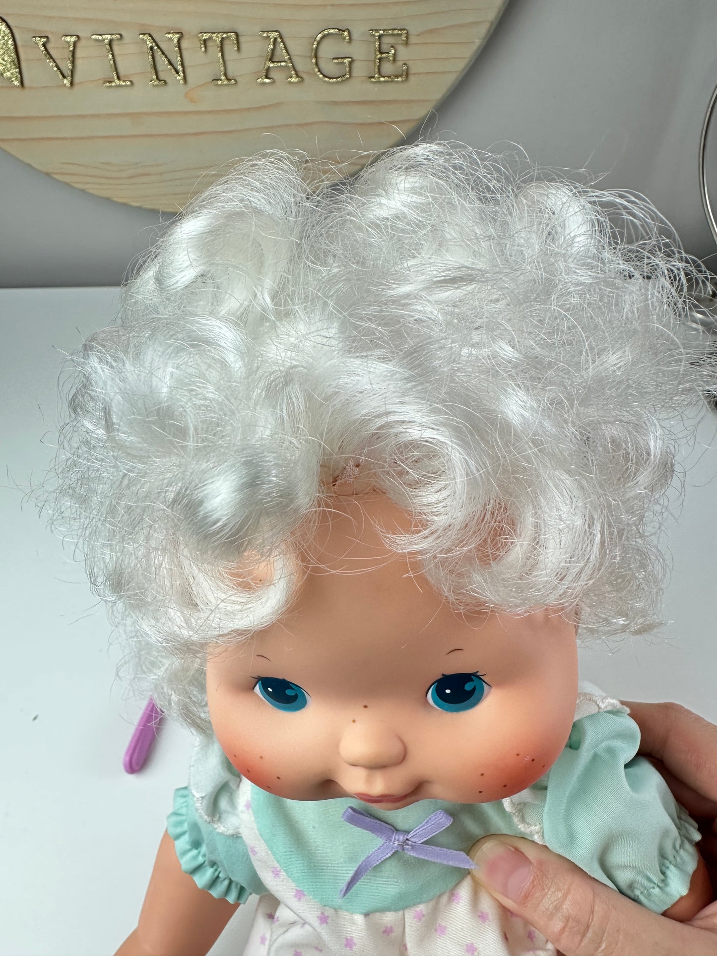 1983 Kenner Strawberry Shortcake Angel Cake Blow Kiss Baby Doll *Berry Vault*